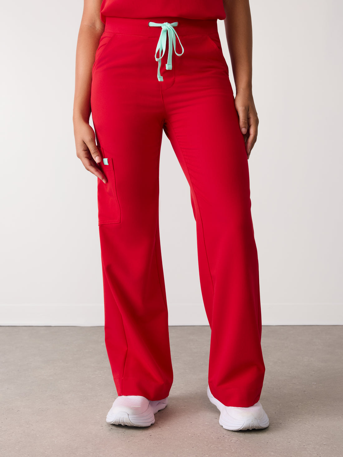 MILA RE-GARDE™ - CANDY CANE - Wide Leg Scrub Pants - SILVADUR™