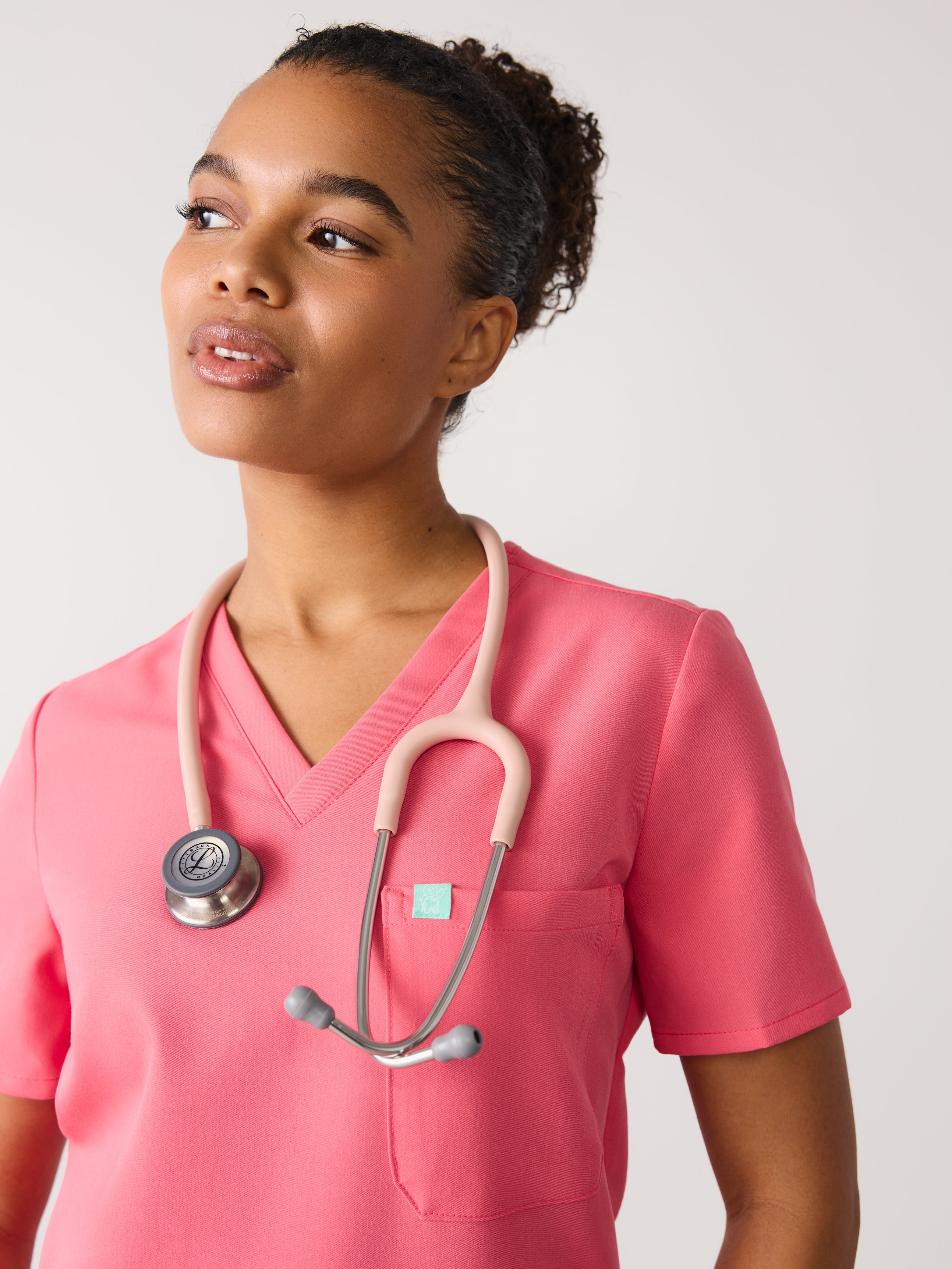 GABRIELLE RE-GARDE™ - WARM EMBER - One Pocket Scrub Top - SILVADUR™