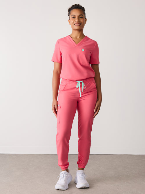 ROSIE RE-GARDE™ - WARM EMBER - Jogger Scrub Pants - SILVADUR™
