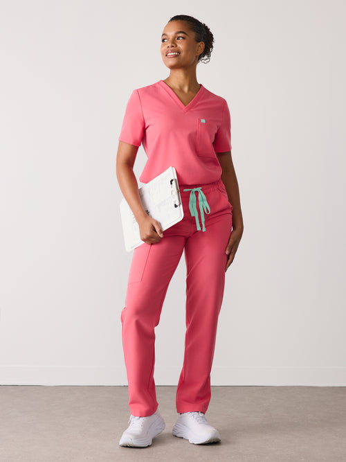 JULIETA RE-GARDE™ - WARM EMBER - Straight Cut Scrub Pants - SILVADUR™
