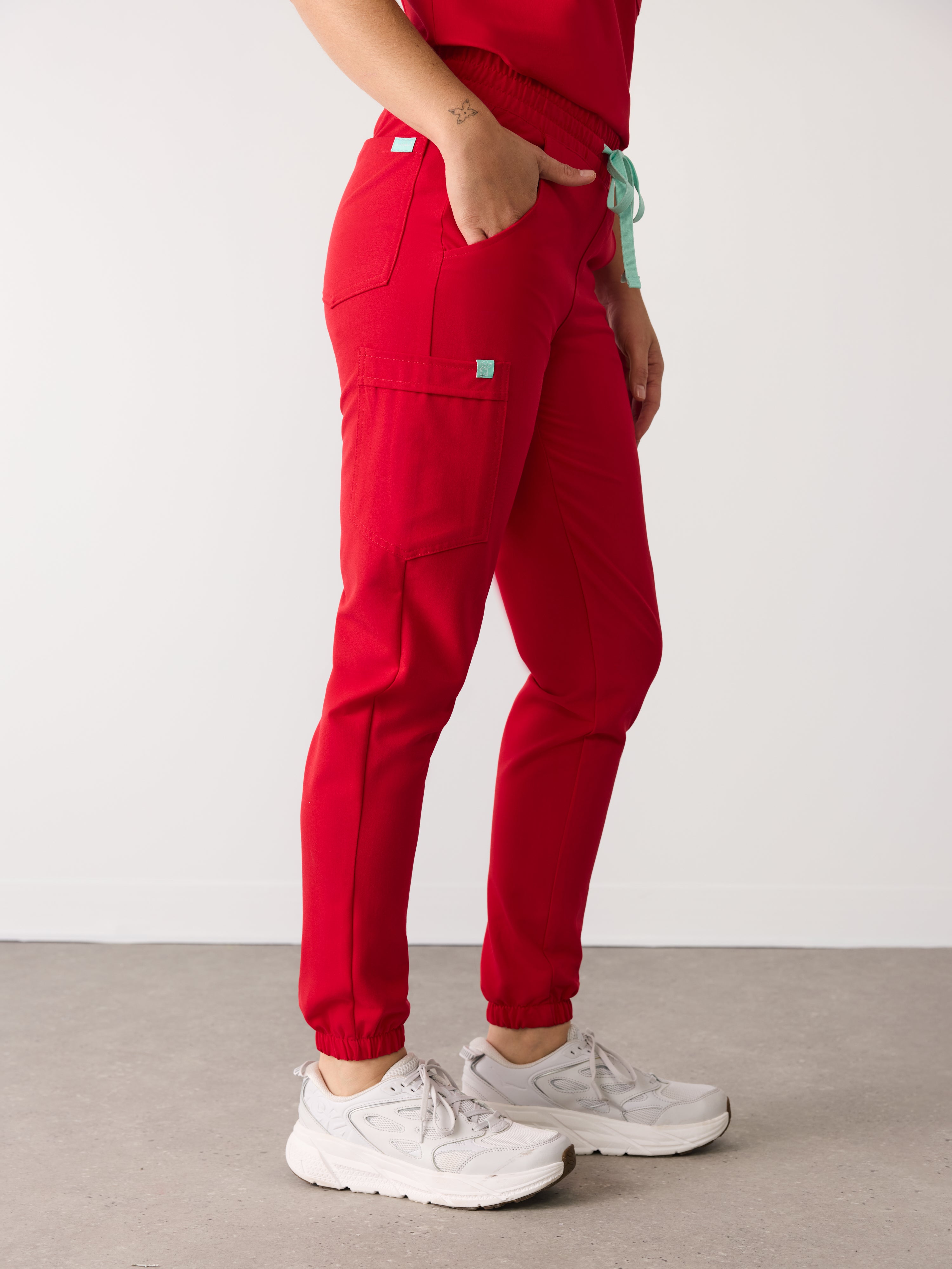 ROSIE RE-GARDE™ - CANDY CANE - Jogger Scrub Pants - SILVADUR™