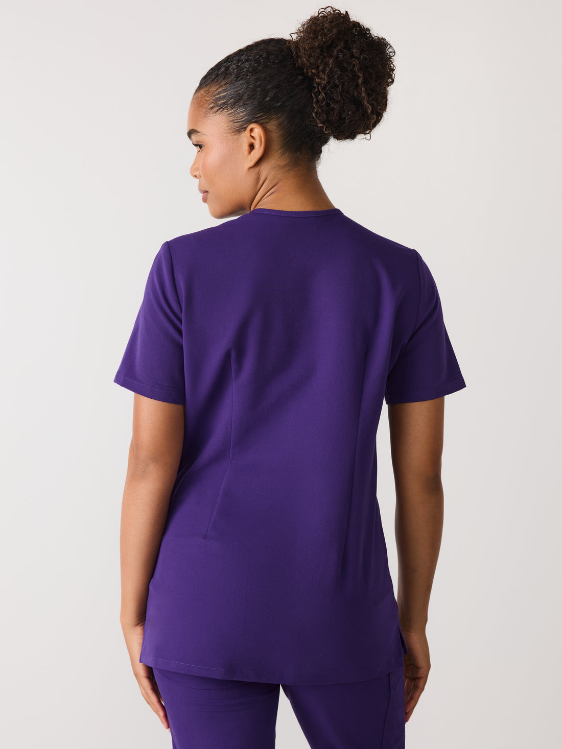 LIV RE-GARDE™ - MIDNIGHT VELVET - Three Pockets Scrub Top - SILVADUR™