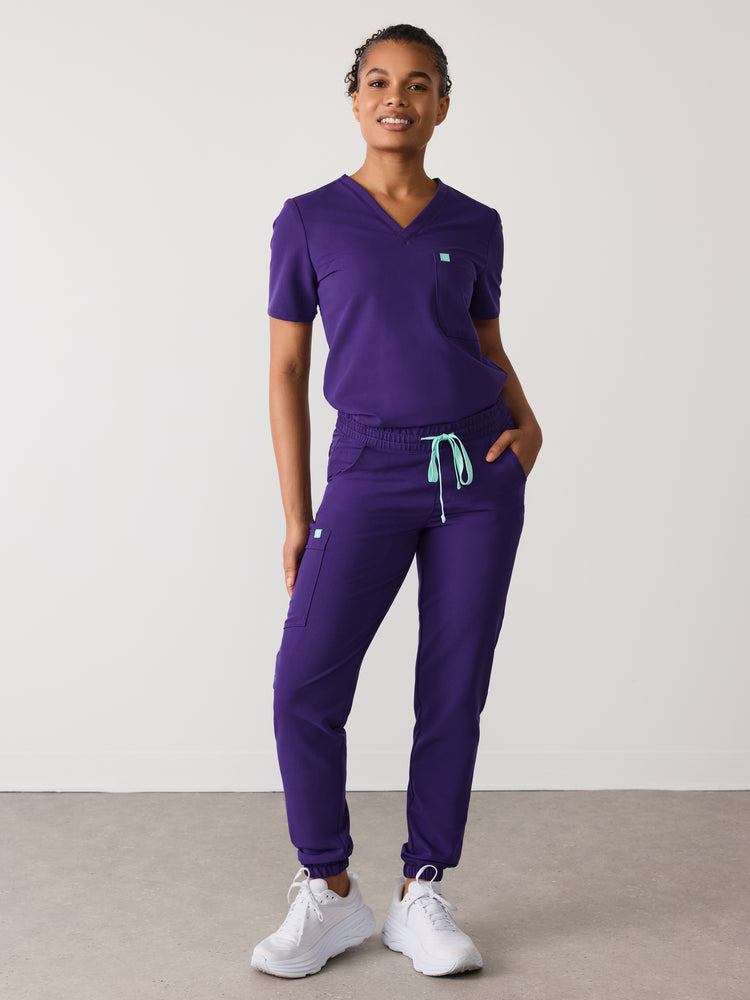 ROSIE RE-GARDE™ - MIDNIGHT VELVET - Jogger Scrub Pants - SILVADUR™ - Final Sale