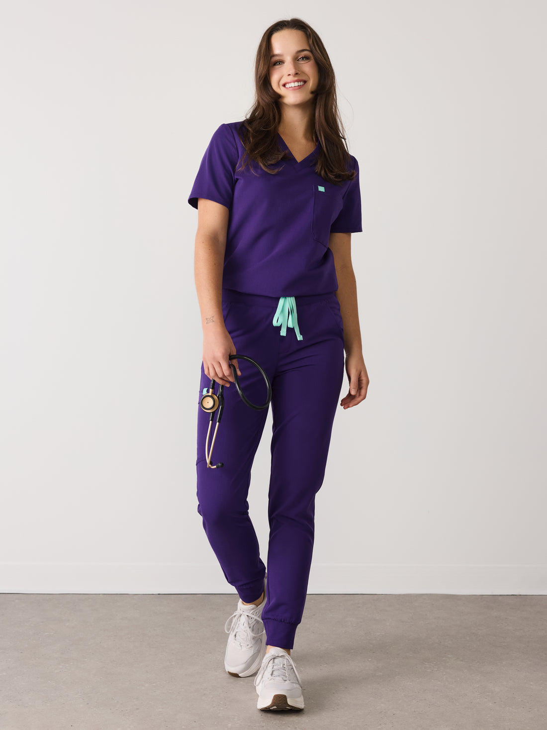 DEMI RE-GARDE™ - MIDNIGHT VELVET - Jogger Scrub Pants - SILVADUR™