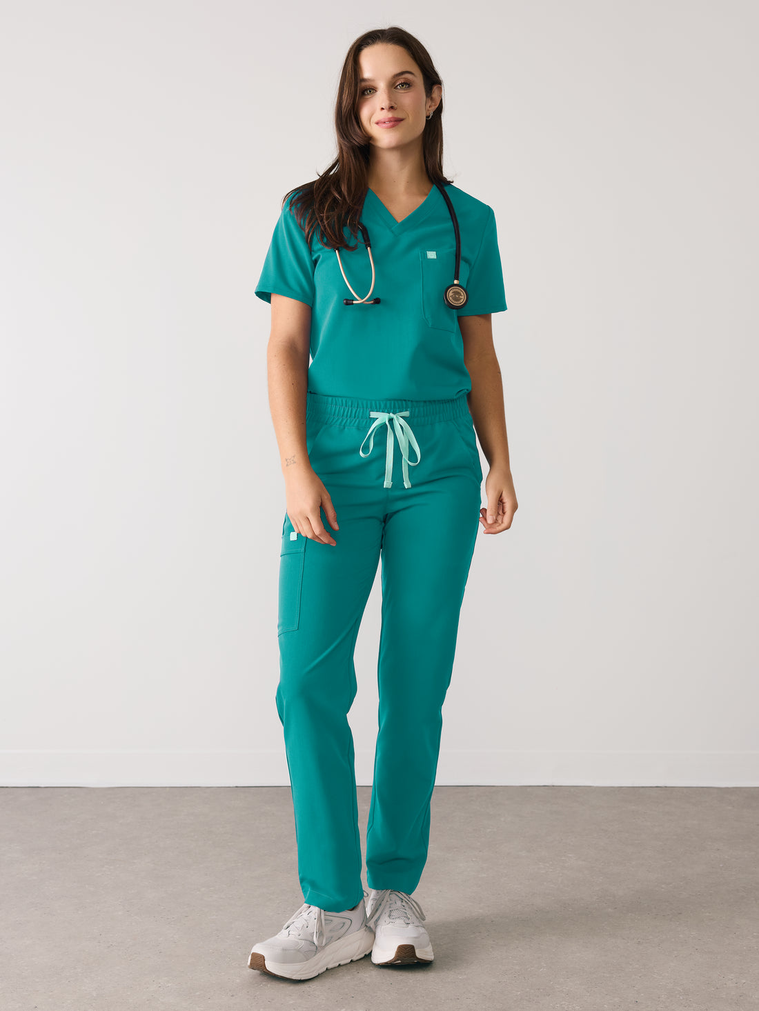 JULIETA RE-GARDE™ - ARCTIC MINT - Straight Cut Scrub Pants - SILVADUR™