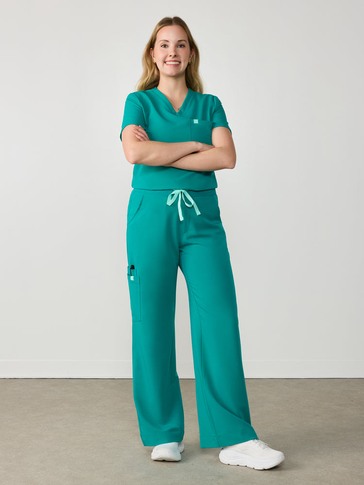 MILA RE-GARDE™ - MENTHE ARCTIQUE - Pantalon Jambe Large - SILVADUR™ - Vente Finale