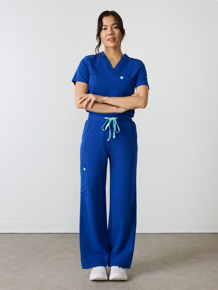 MILA RE-GARDE™ - BLEU ROYAL - Pantalon Jambe Large - SILVADUR™
