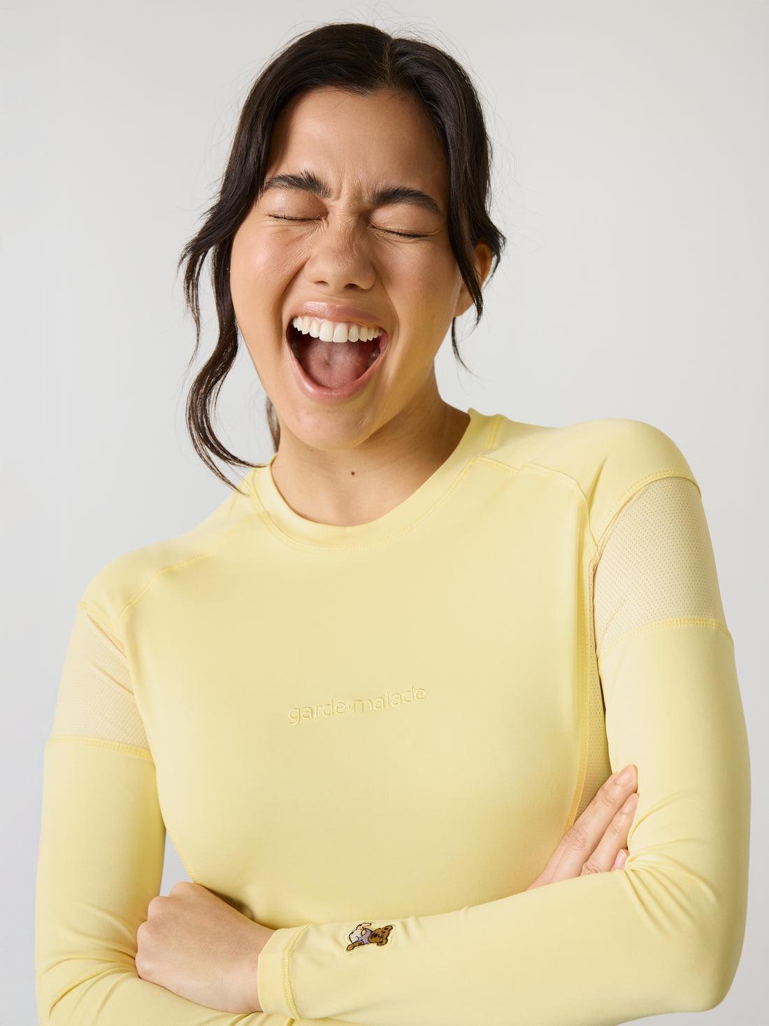 Chandail Underscrub Ultra-Performant - Jaune beurre - Manches Longues Pour Femme