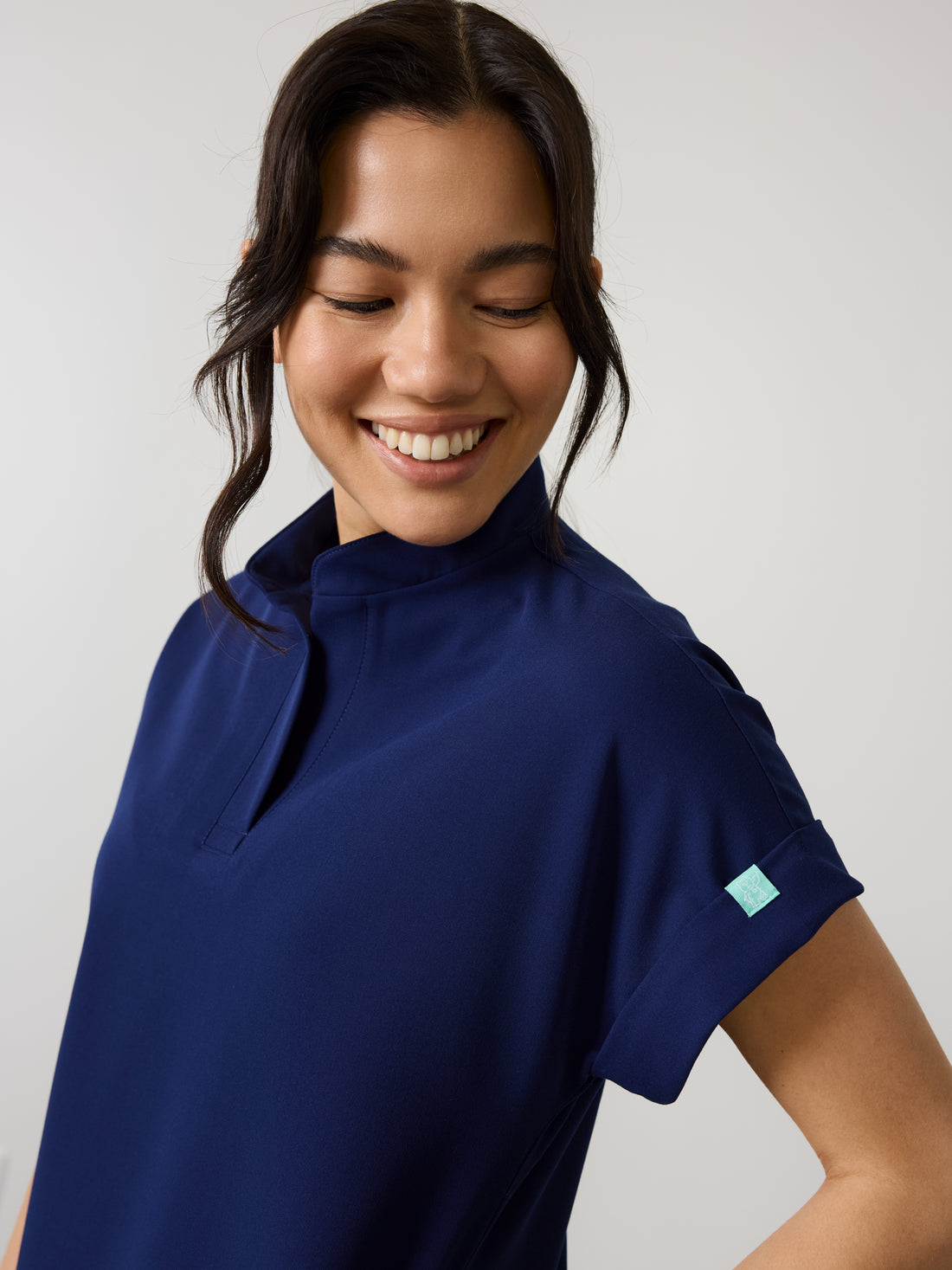 CHARLIE RE-GARDE™ - BLEU MARINE - Haut Col Mao - SILVADUR™