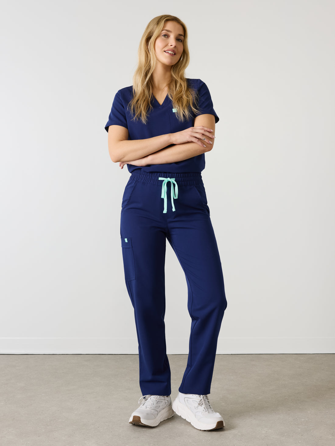 JULIETA RE-GARDE™ - BLEU MARINE - Pantalon Coupe Droite - SILVADUR™