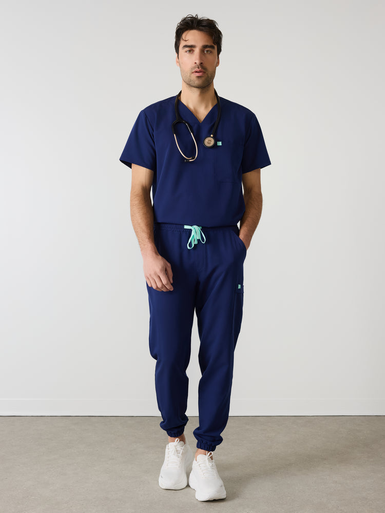 WILLIAM RE-GARDE™ - MODERN NAVY - Men's Jogger Pants - SILVADUR™