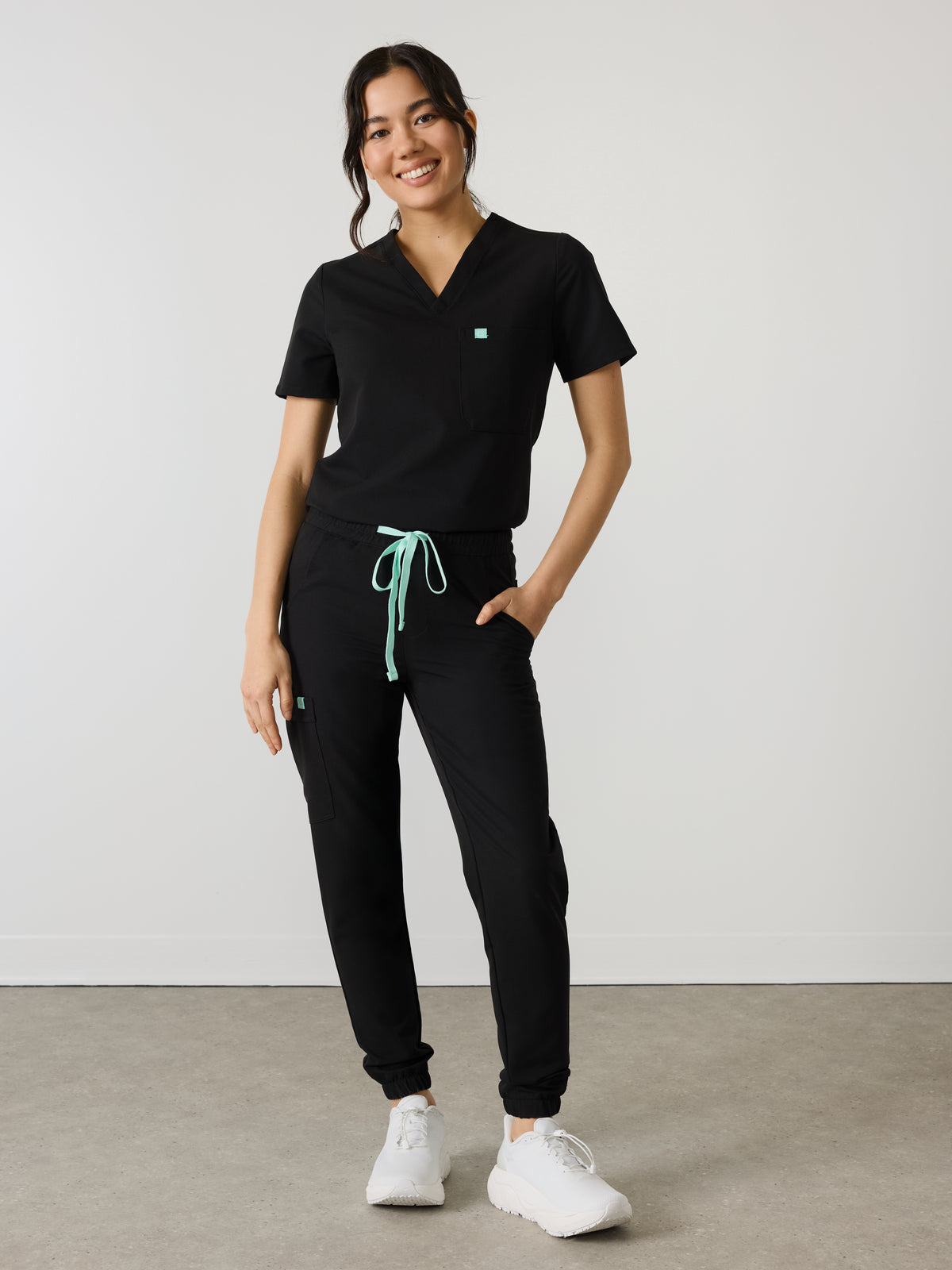 ROSIE for uOttawa - BLACK - Jogger Scrub Pants - SILVADUR™