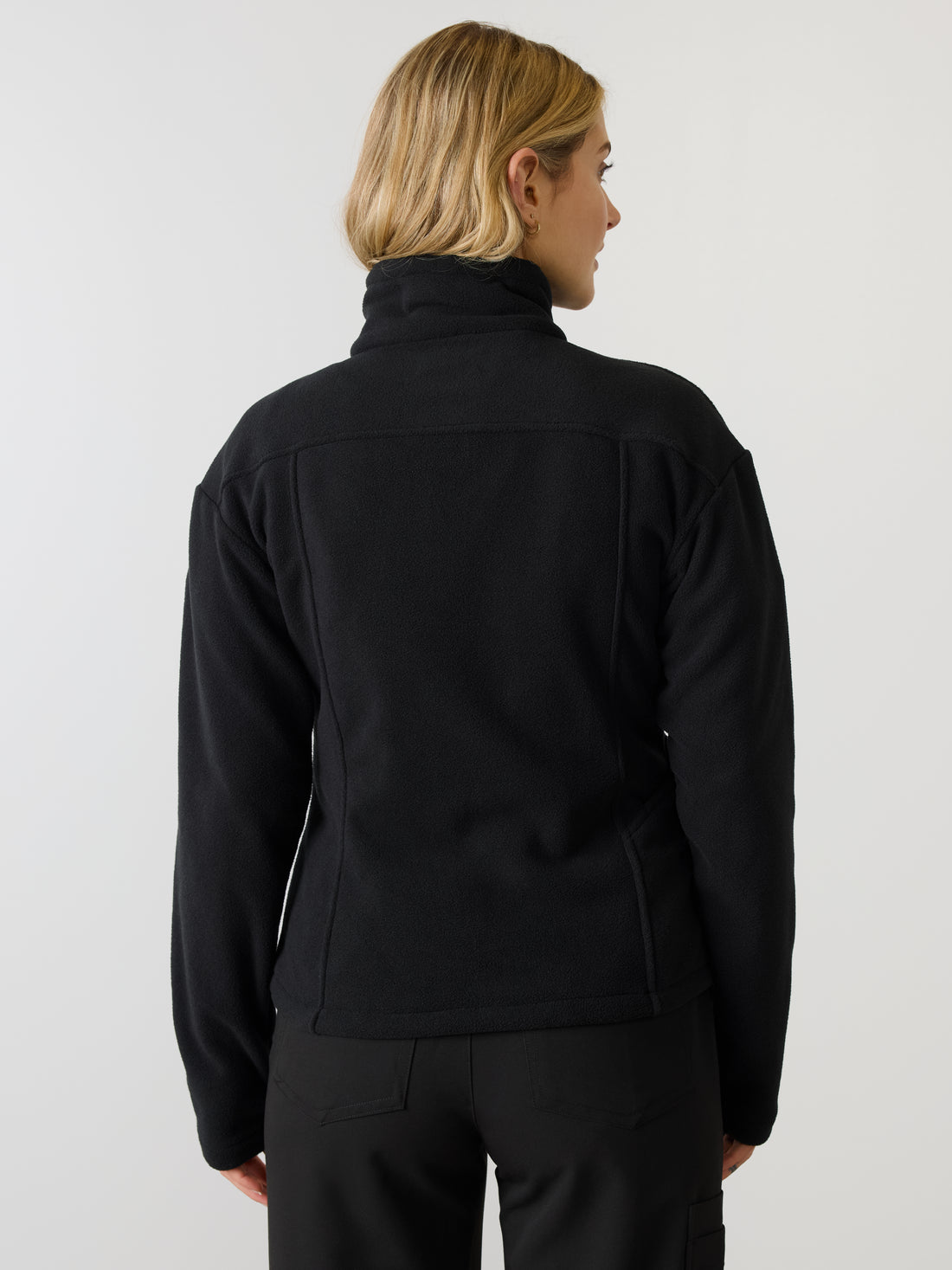 Polar à fermeture éclair pour femme - Noir