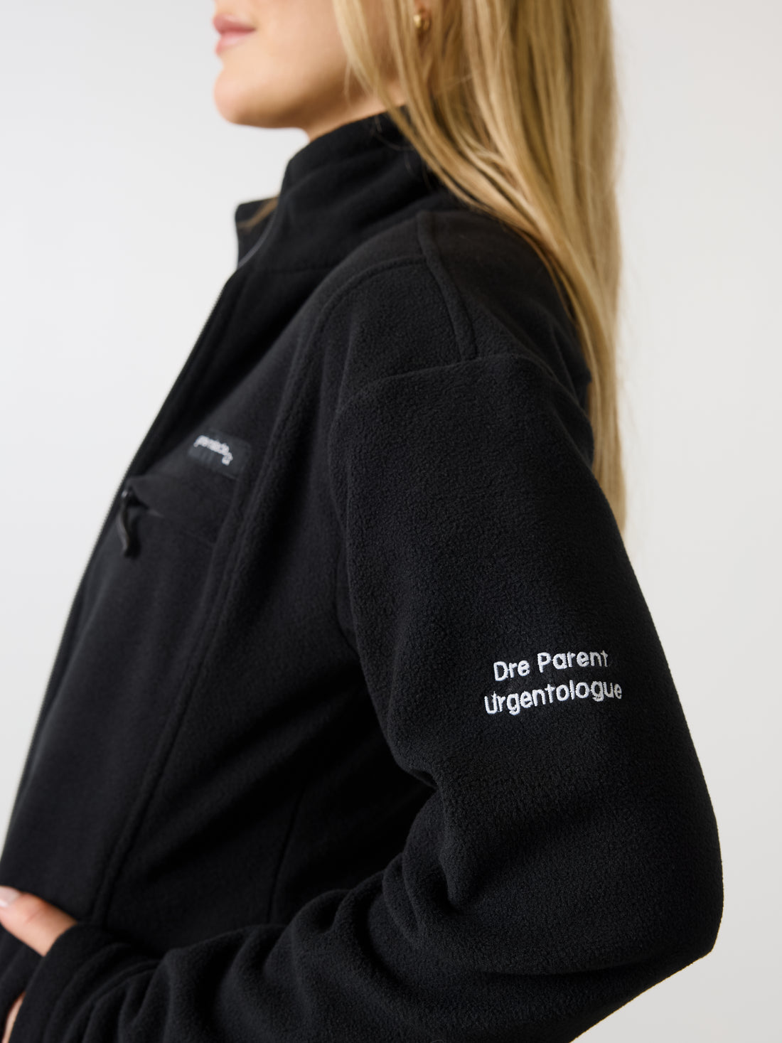 Polar à fermeture éclair pour femme - Noir