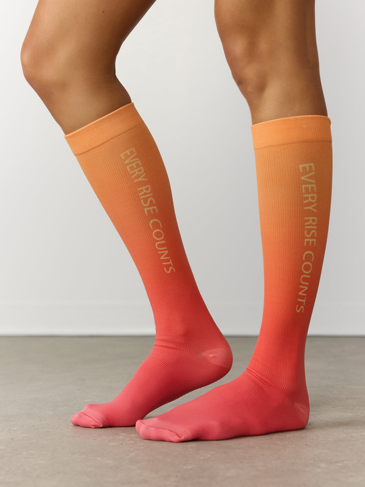 Compression socks - Sunrise Pink - Every Rise Counts
