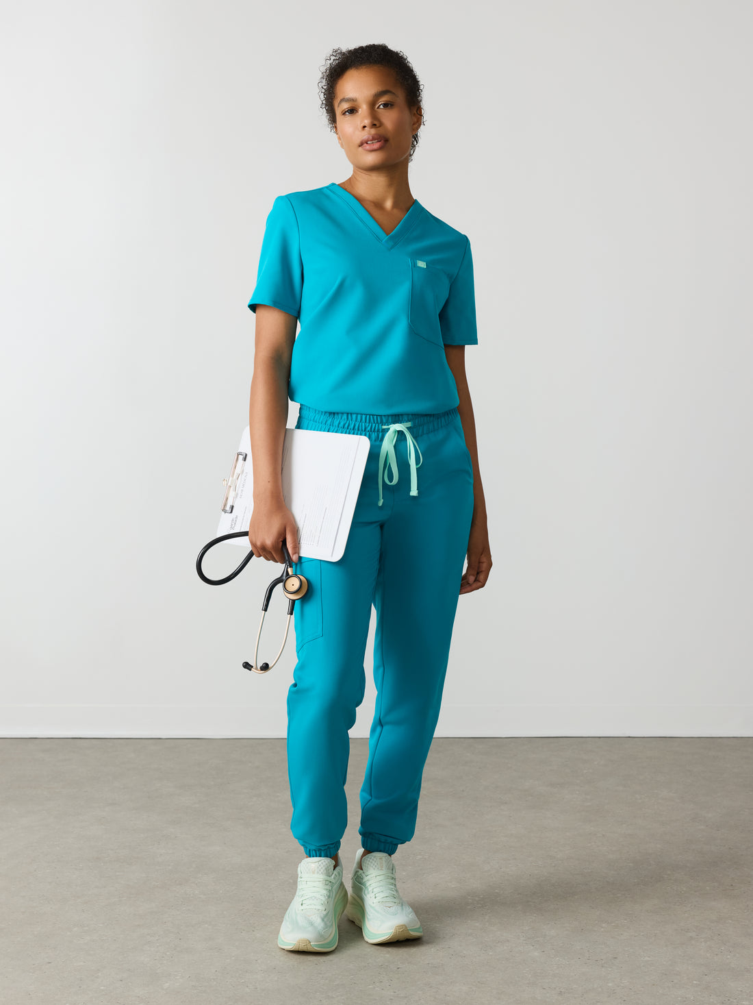 ROSIE RE-GARDE™ - PARADISE BLUE - Jogger Scrub Pants - SILVADUR™