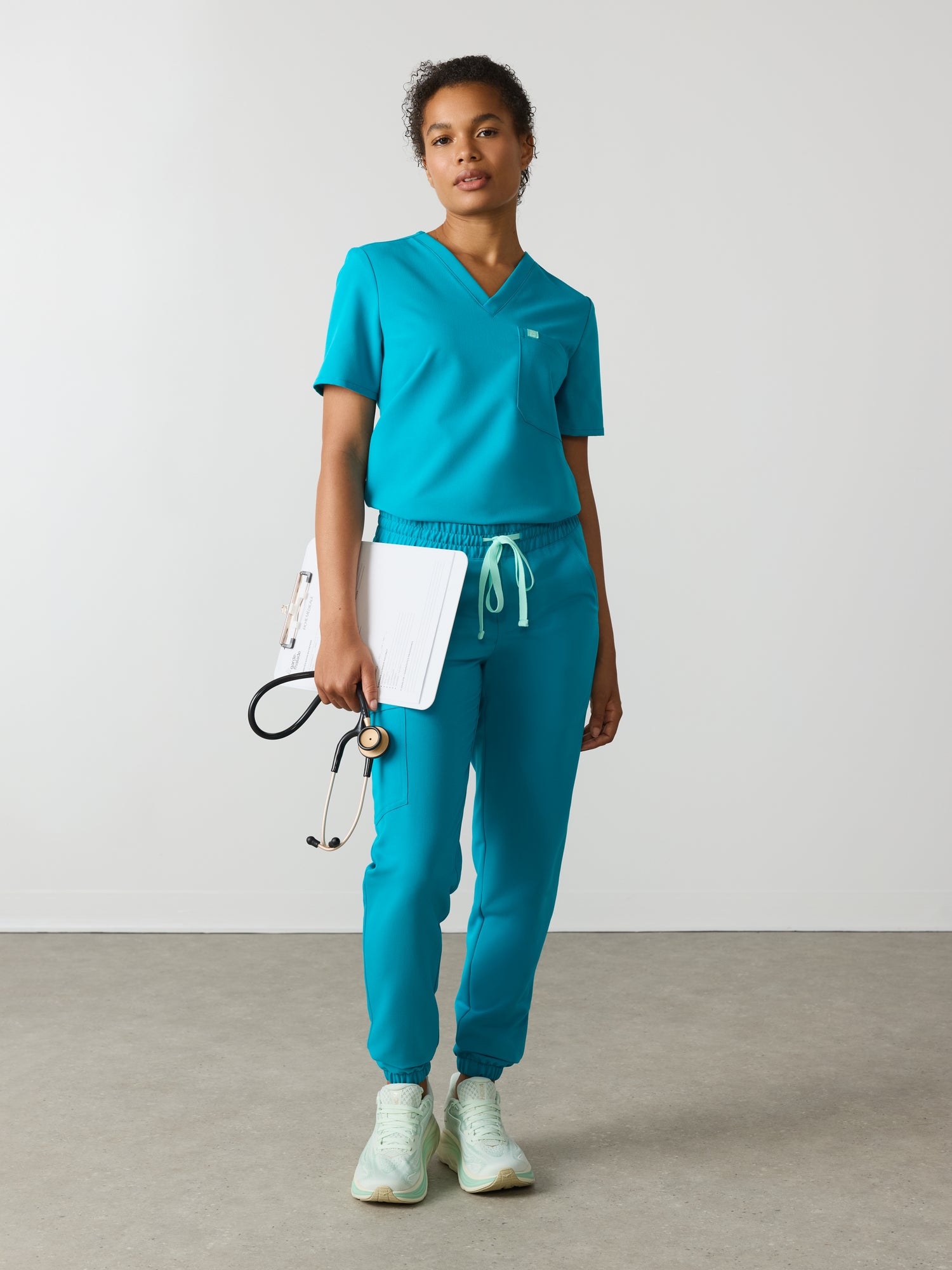 ROSIE RE-GARDE™ - PARADISE BLUE - Jogger Scrub Pants - SILVADUR™
