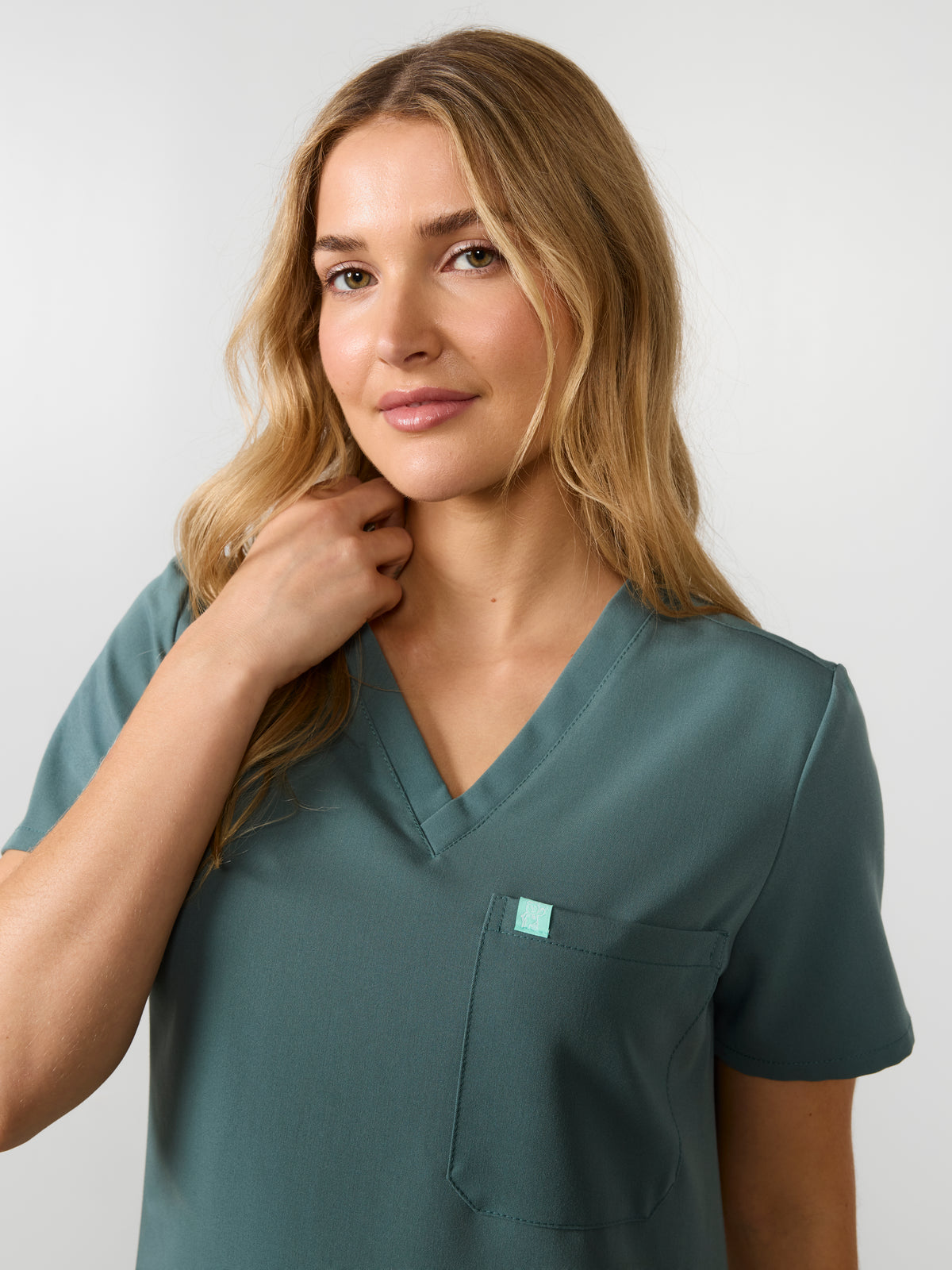 GABRIELLE RE-GARDE™ - BOREAL - One Pocket Scrub Top - SILVADUR™