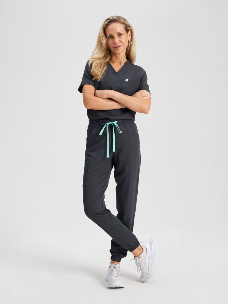 ROSIE RE-GARDE™ - CHARCOAL - Jogger Scrub Pants - SILVADUR™