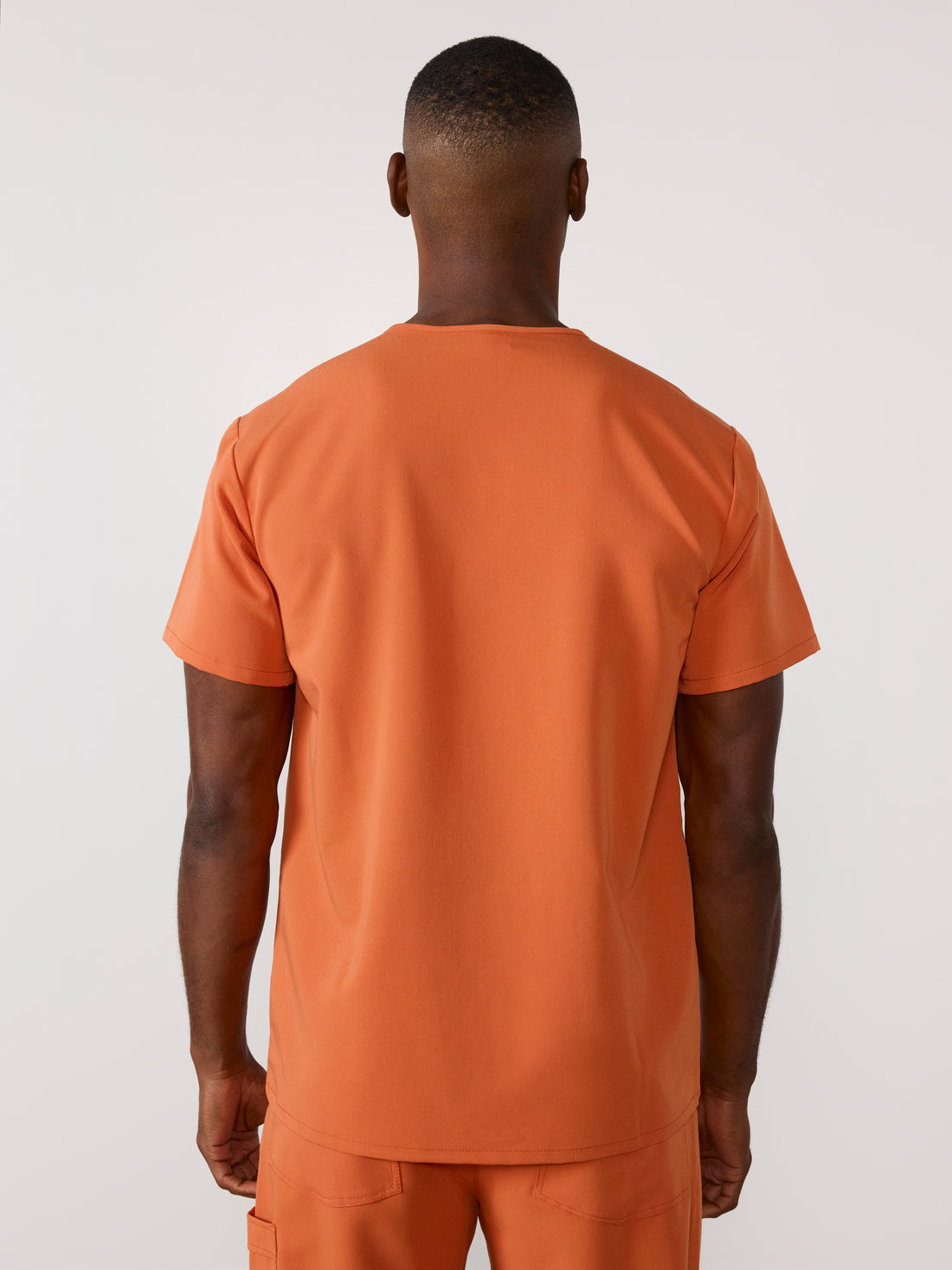 ZACK RE-GARDE™ - CRÈME BRÛLÉE - Three Pockets Men's Scrub Top - SILVADUR™