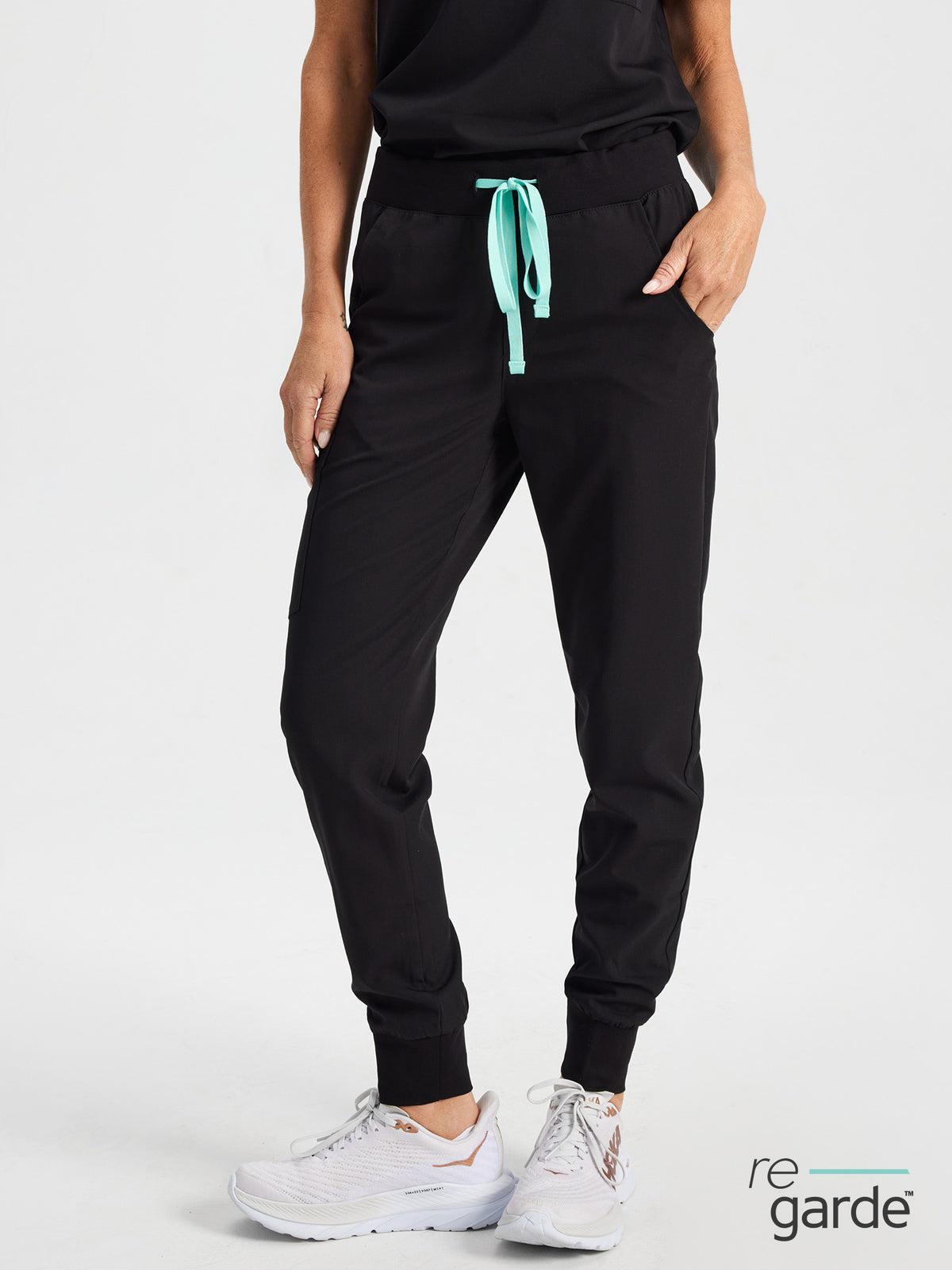 DEMI for King Animal Hospital - BLACK - Jogger Scrub Pants - SILVADUR™