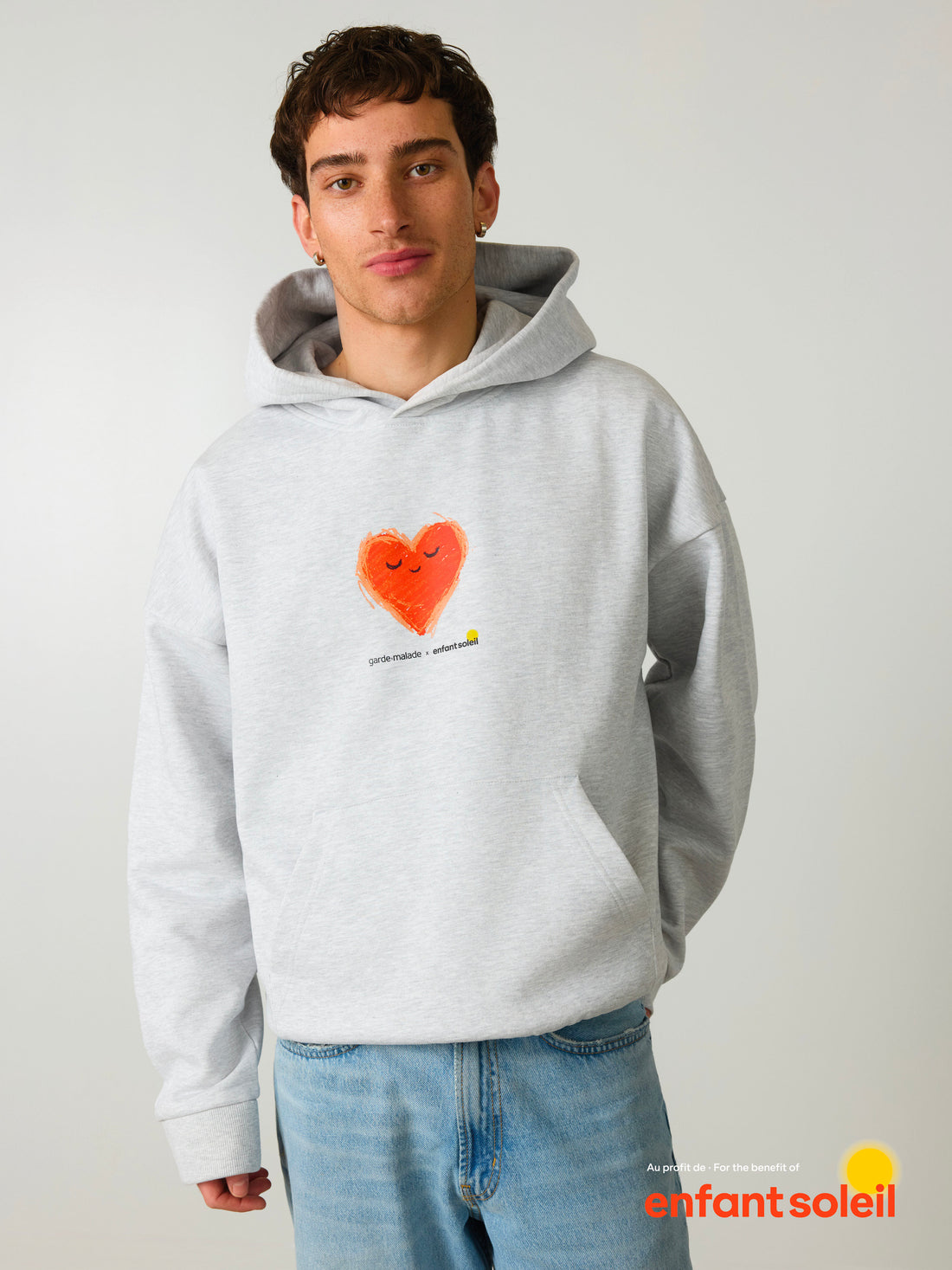 G-M x Enfant Soleil - Hoodie - Petit Coeur