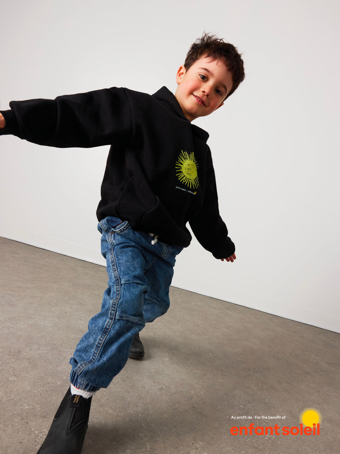 G-M x Enfant Soleil - Hoodie Junior Petit Soleil