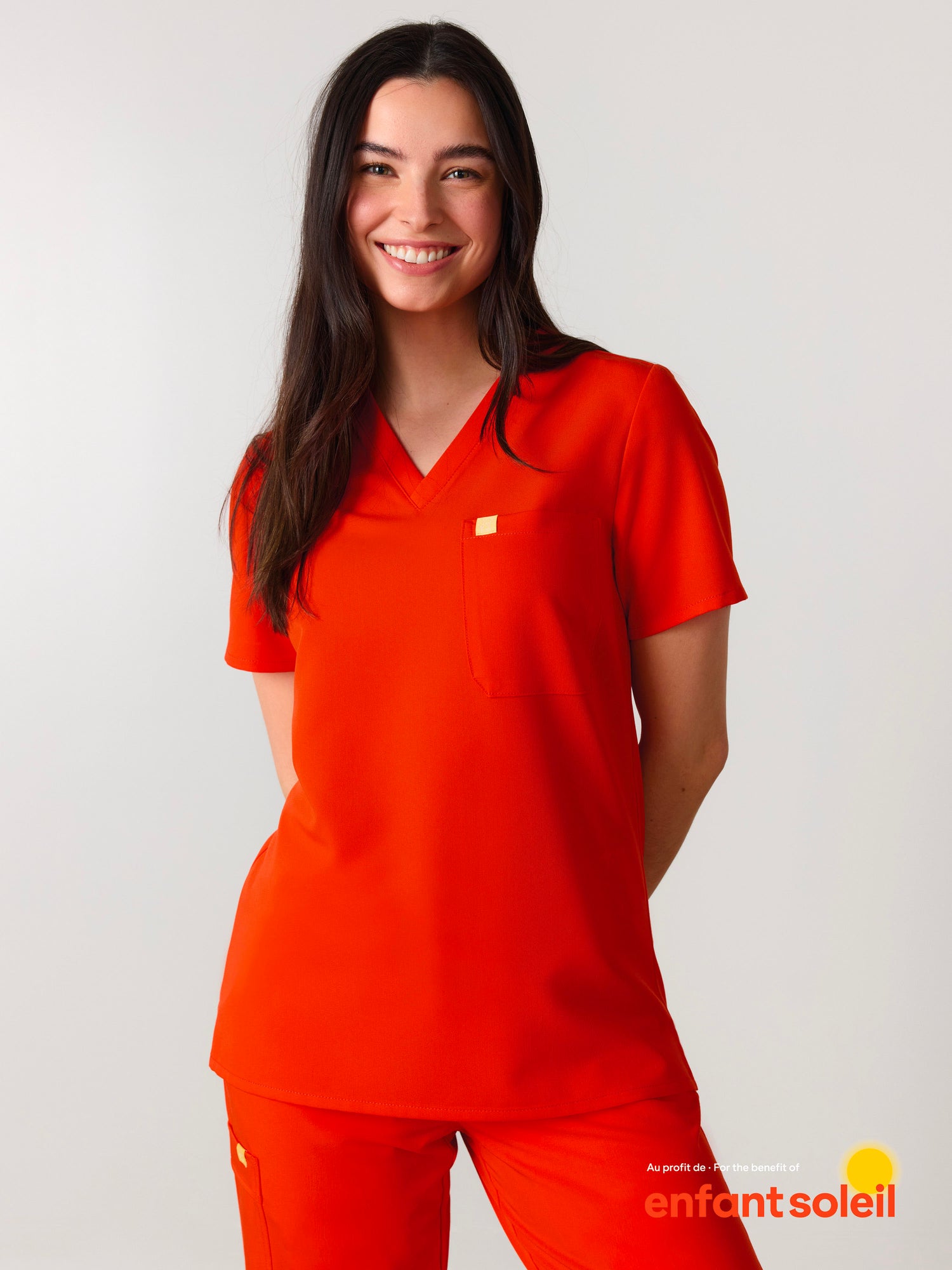 GABRIELLE RE-GARDE™ - TANGERINE - Haut Une Poche - SILVADUR™