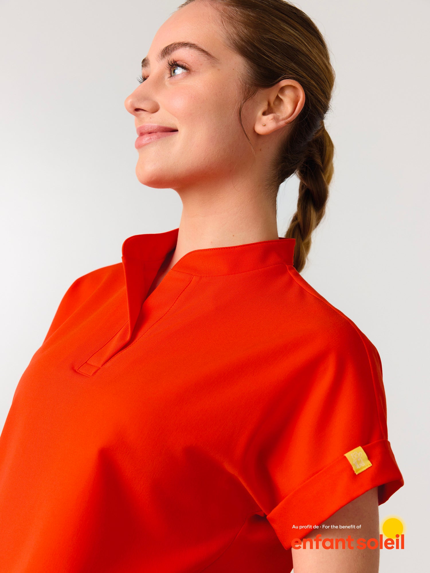 CHARLIE RE-GARDE™ - TANGERINE - Haut Col Mao - SILVADUR™
