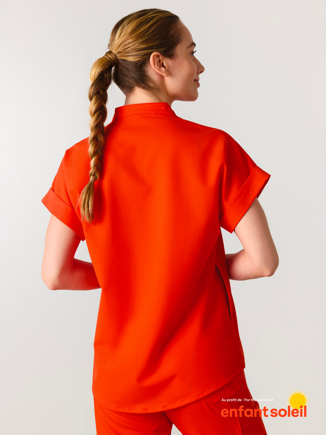 CHARLIE RE-GARDE™ - TANGERINE - Haut Col Mao - SILVADUR™
