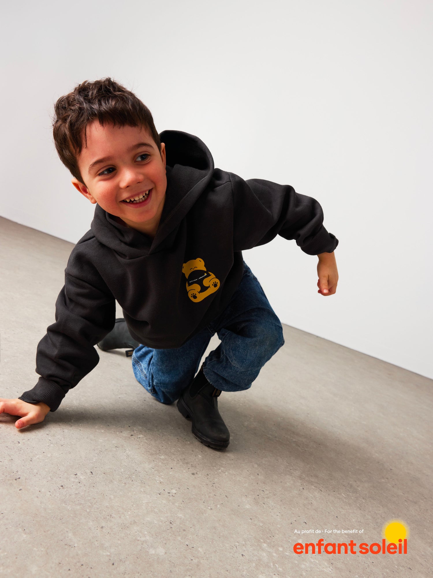G-M x Enfant Soleil - Hoodie Junior Teddy Soleil