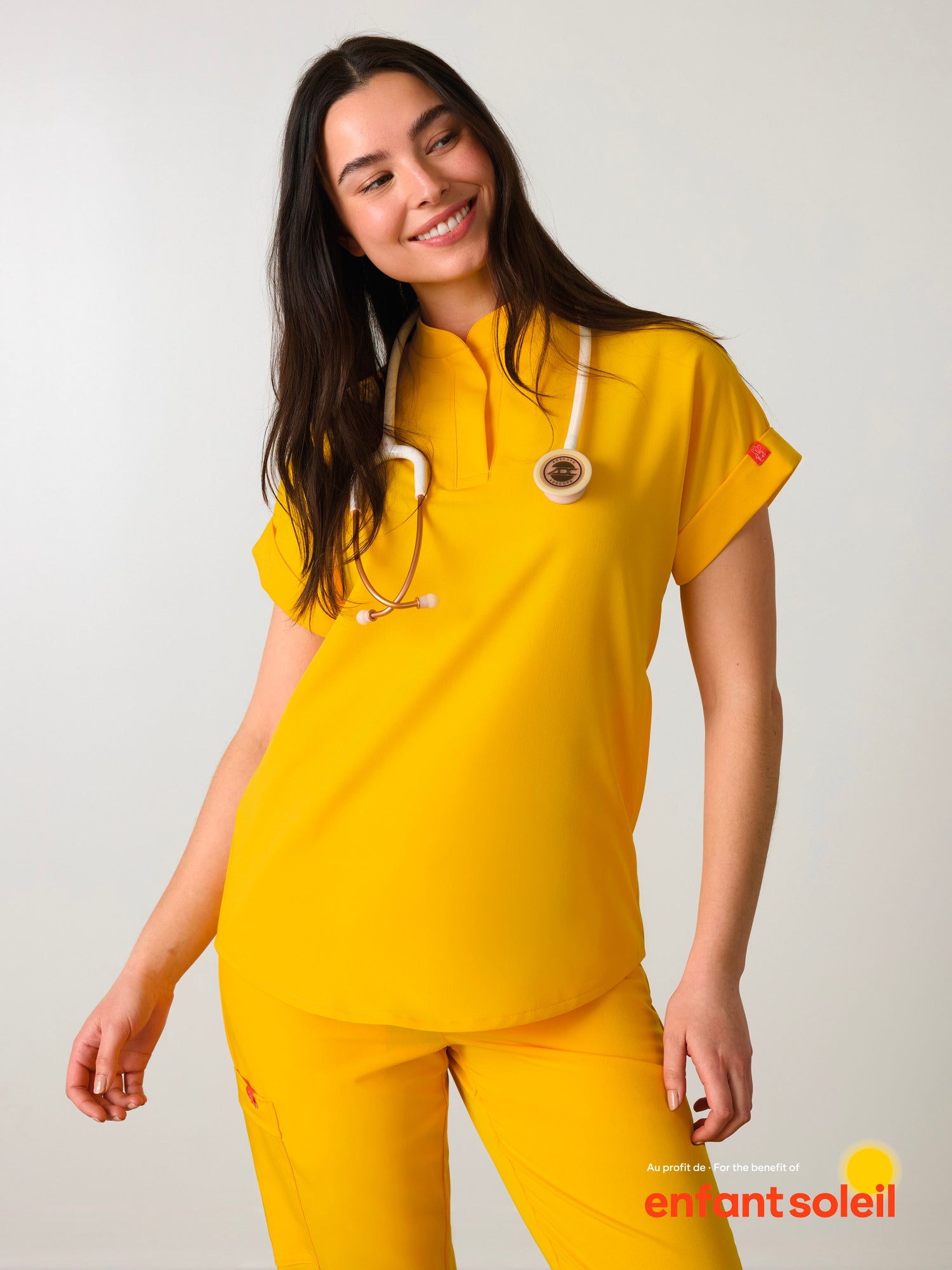 CHARLIE RE-GARDE™ - JAUNE SOLEIL - Haut Col Mao - SILVADUR™