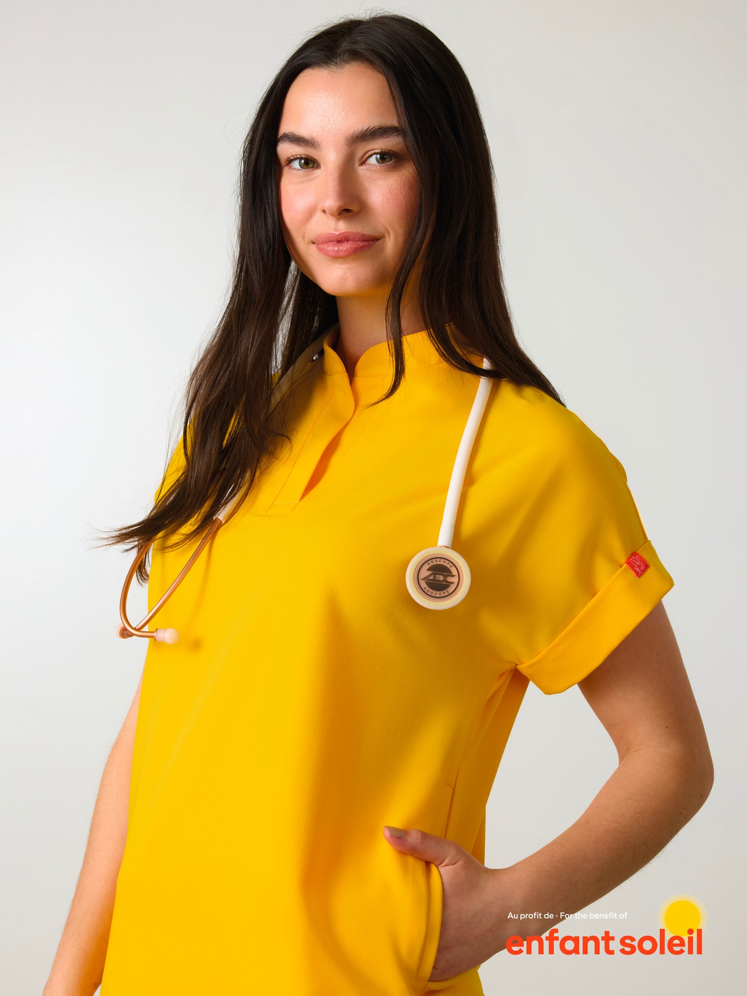 CHARLIE RE-GARDE™ - JAUNE SOLEIL - Haut Col Mao - SILVADUR™