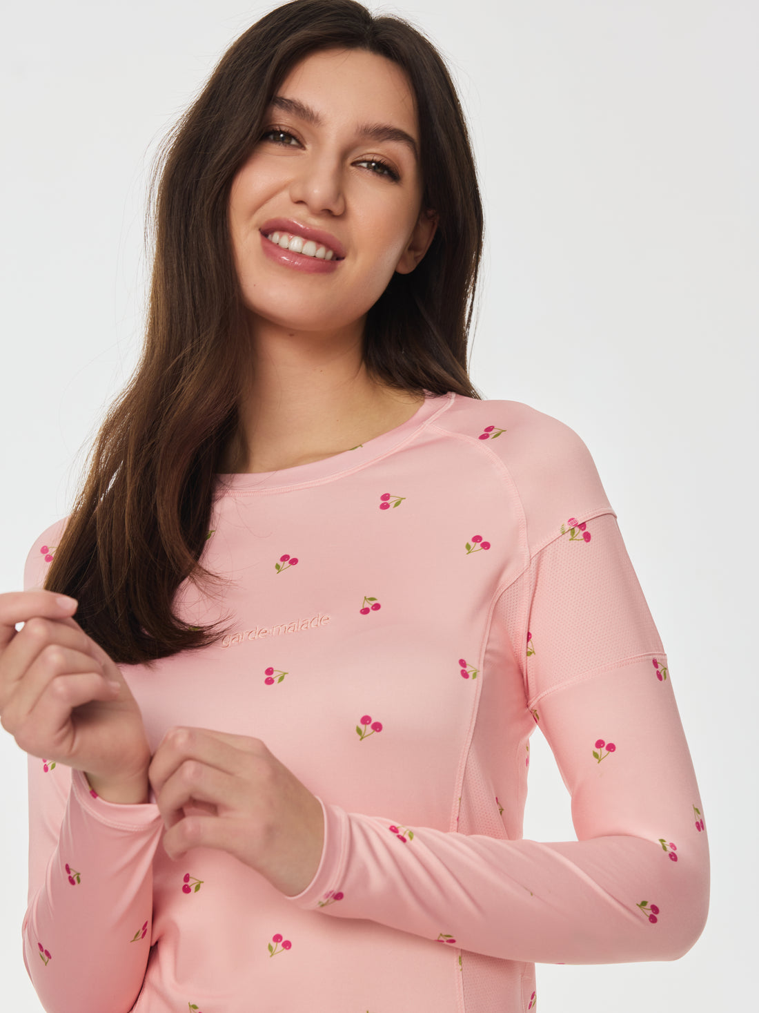 Women High-Performance Underscrub - Cherry - Long Sleeves