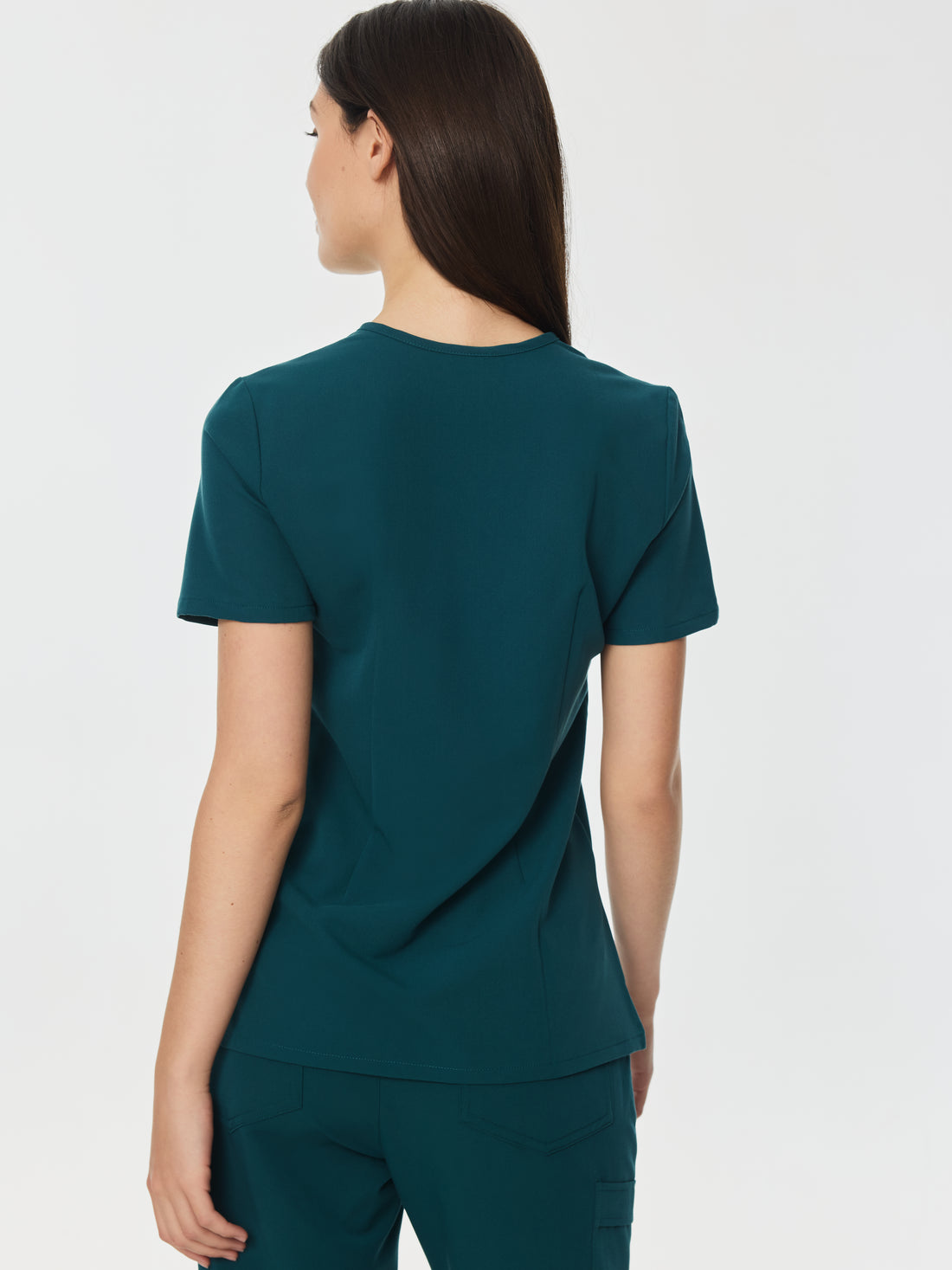 GABRIELLE RE-GARDE™ - TEAL - One Pocket Scrub Top - SILVADUR™