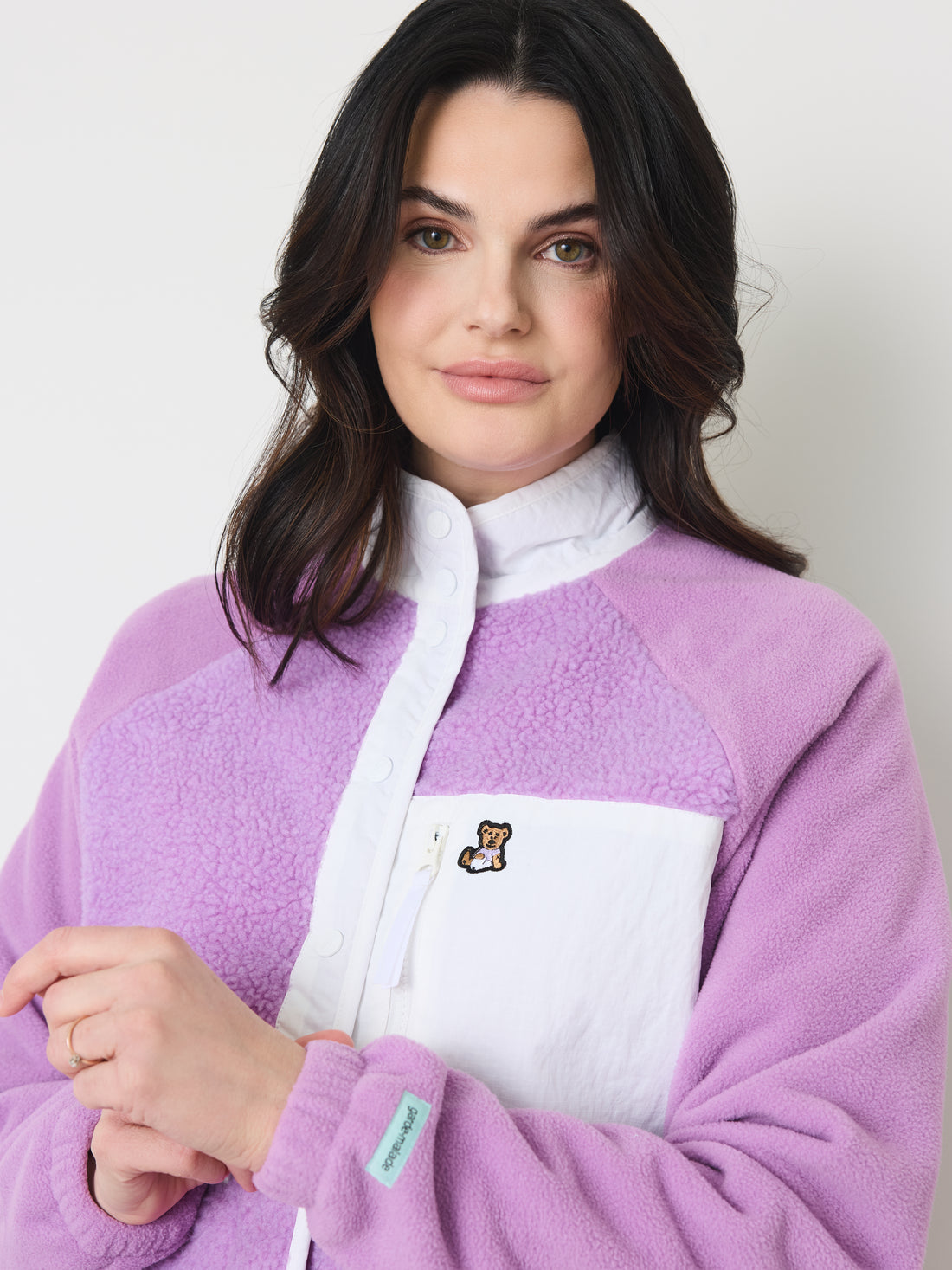 Veste Sherpa - Lilas