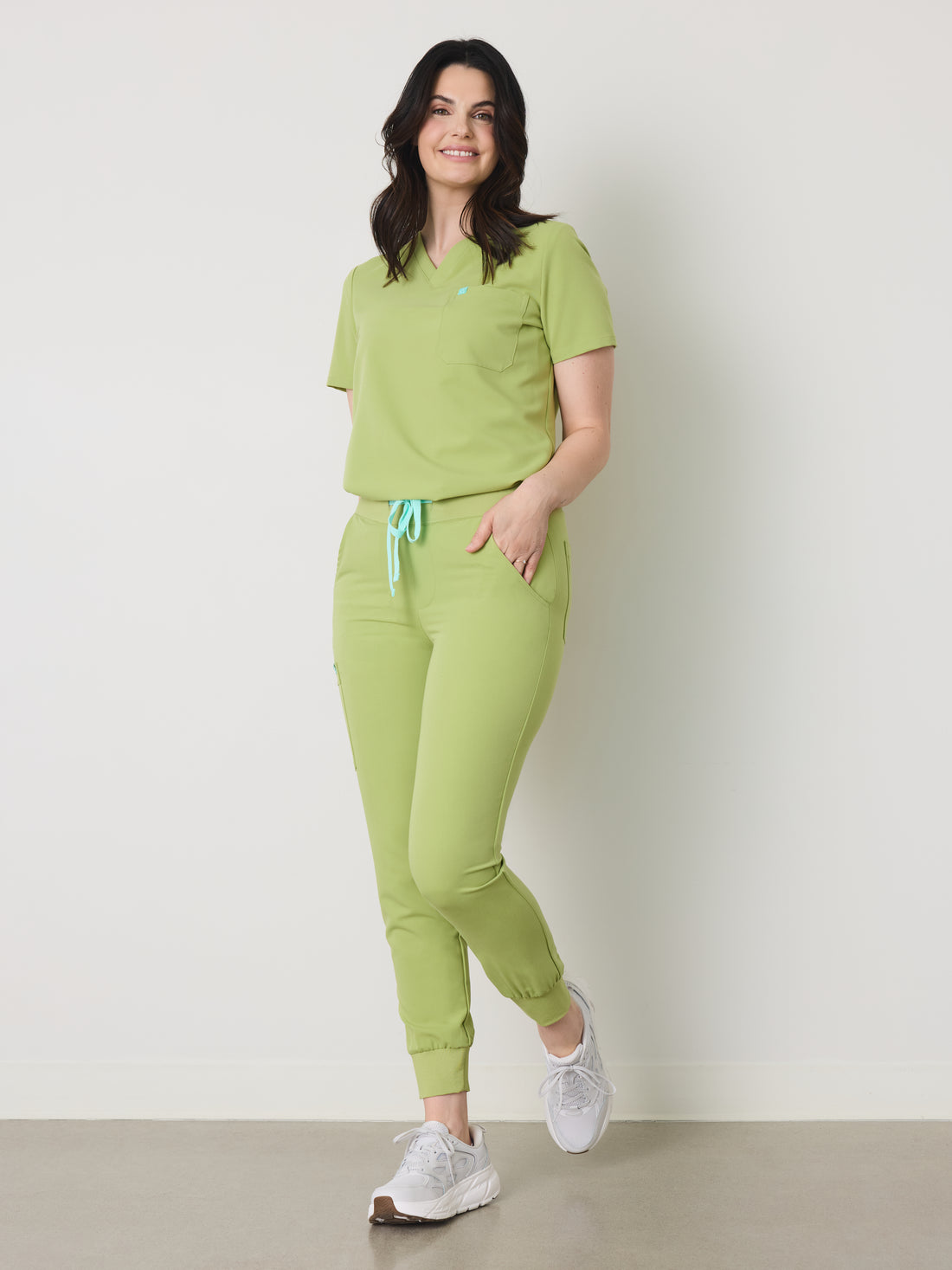 DEMI RE-GARDE™ - MOSS GREEN - Jogger Scrub Pants - SILVADUR™ - Final Sale