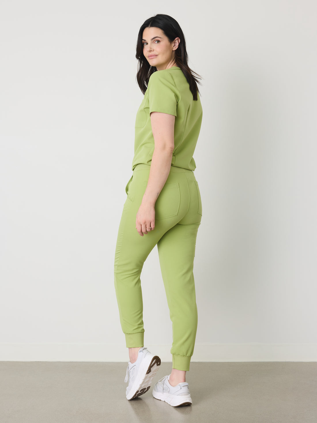 DEMI RE-GARDE™ - MOSS GREEN - Jogger Scrub Pants - SILVADUR™ - Final Sale