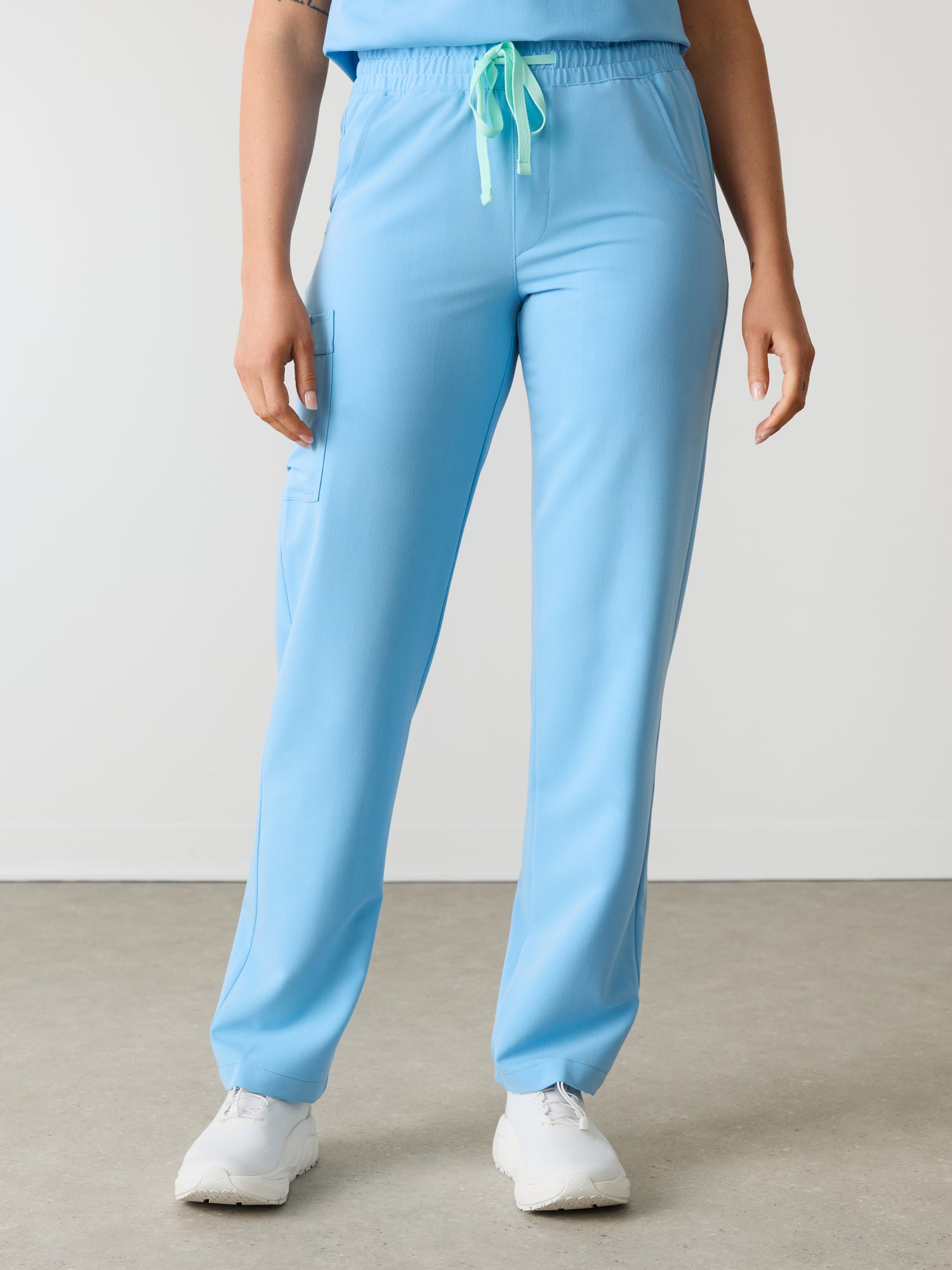 JULIETA RE-GARDE™ - CLASSIC BLUE - Straight Cut Scrub Pants - SILVADUR™