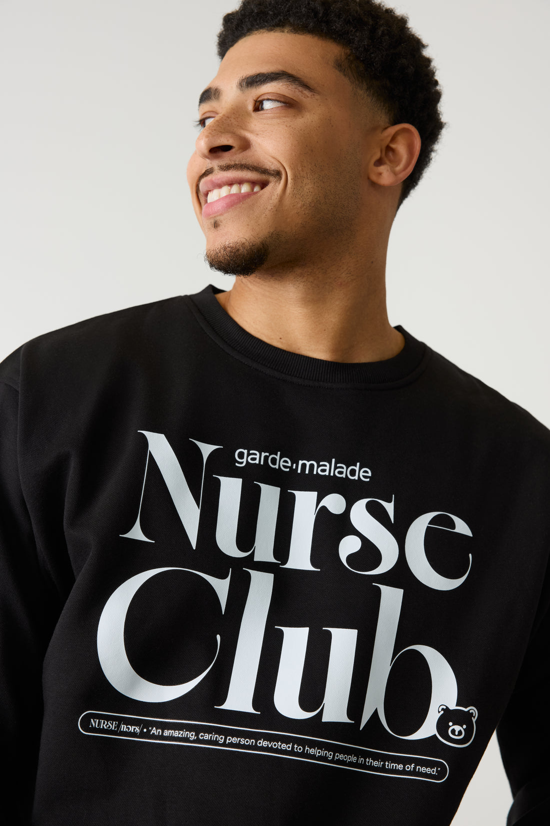 Nurse Club - Crewneck Black