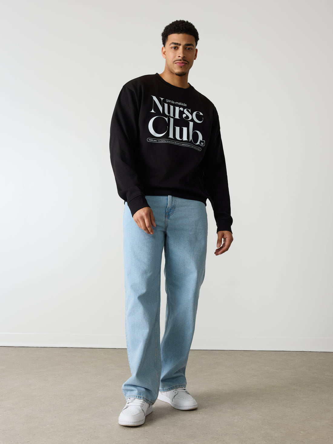 Nurse Club - Crewneck Black