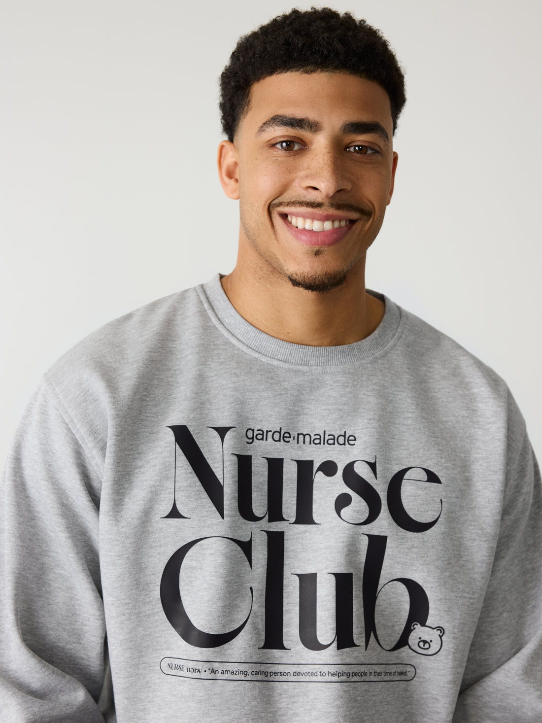 Nurse Club - Crewneck Heather Grey