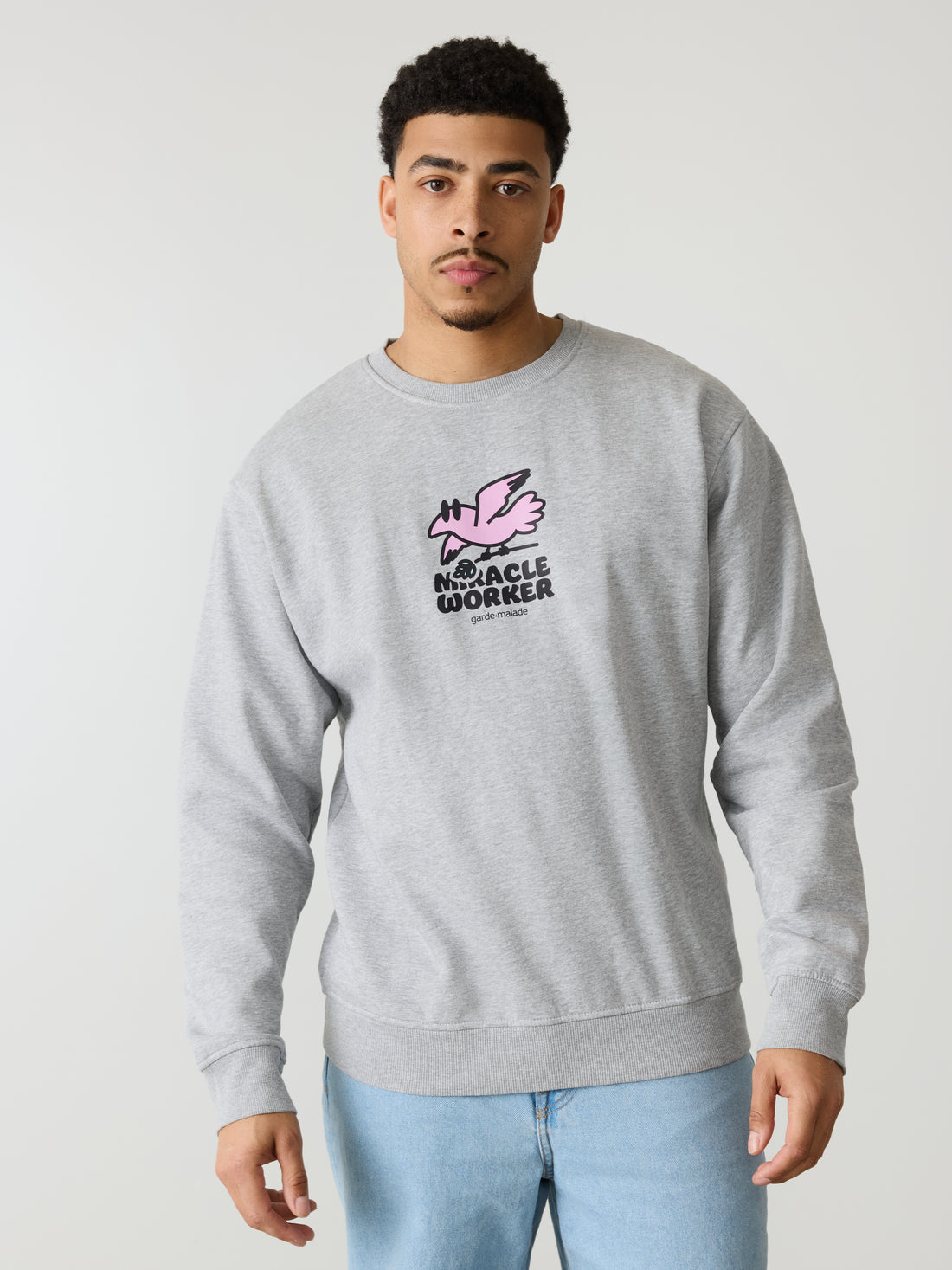 Miracle Worker - Crewneck Heather Grey