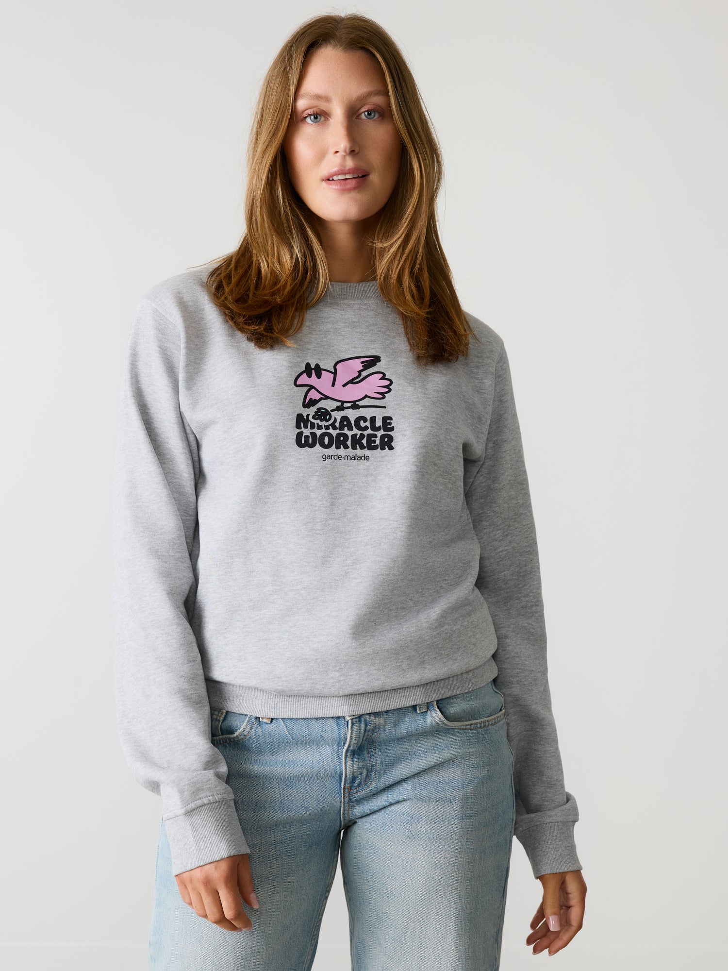 Miracle Worker - Crewneck Heather Grey