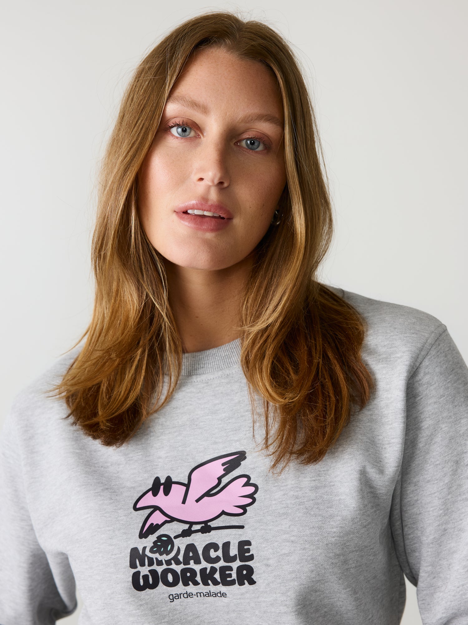 Miracle Worker - Crewneck Heather Grey