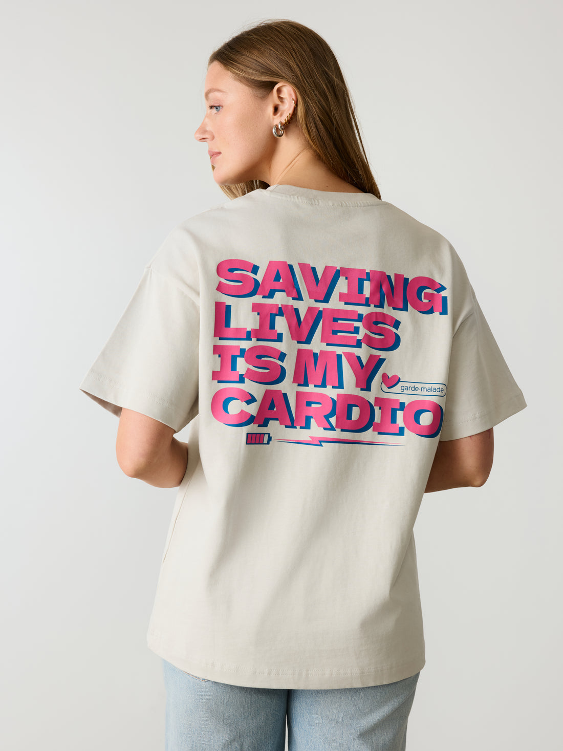 Oversized T-Shirt Unisexe - Saving Lives Is My Cardio
