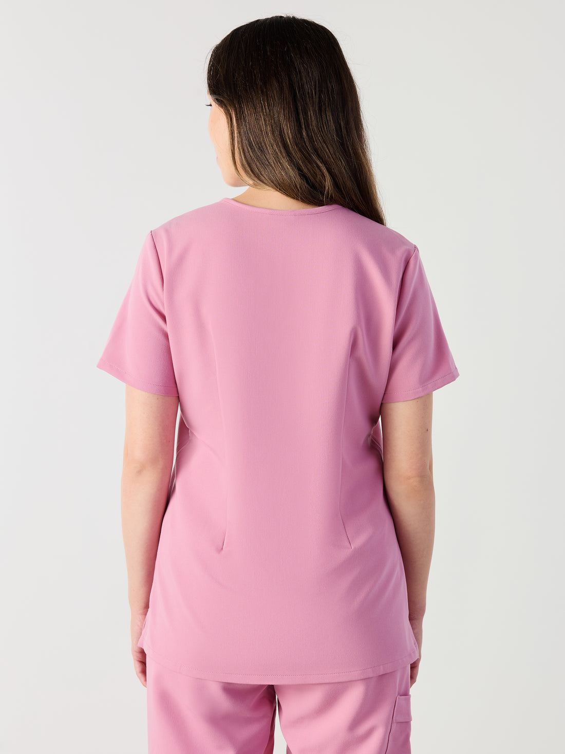 GABRIELLE RE-GARDE™ - HOPEFUL PINK - One Pocket Scrub Top - SILVADUR™
