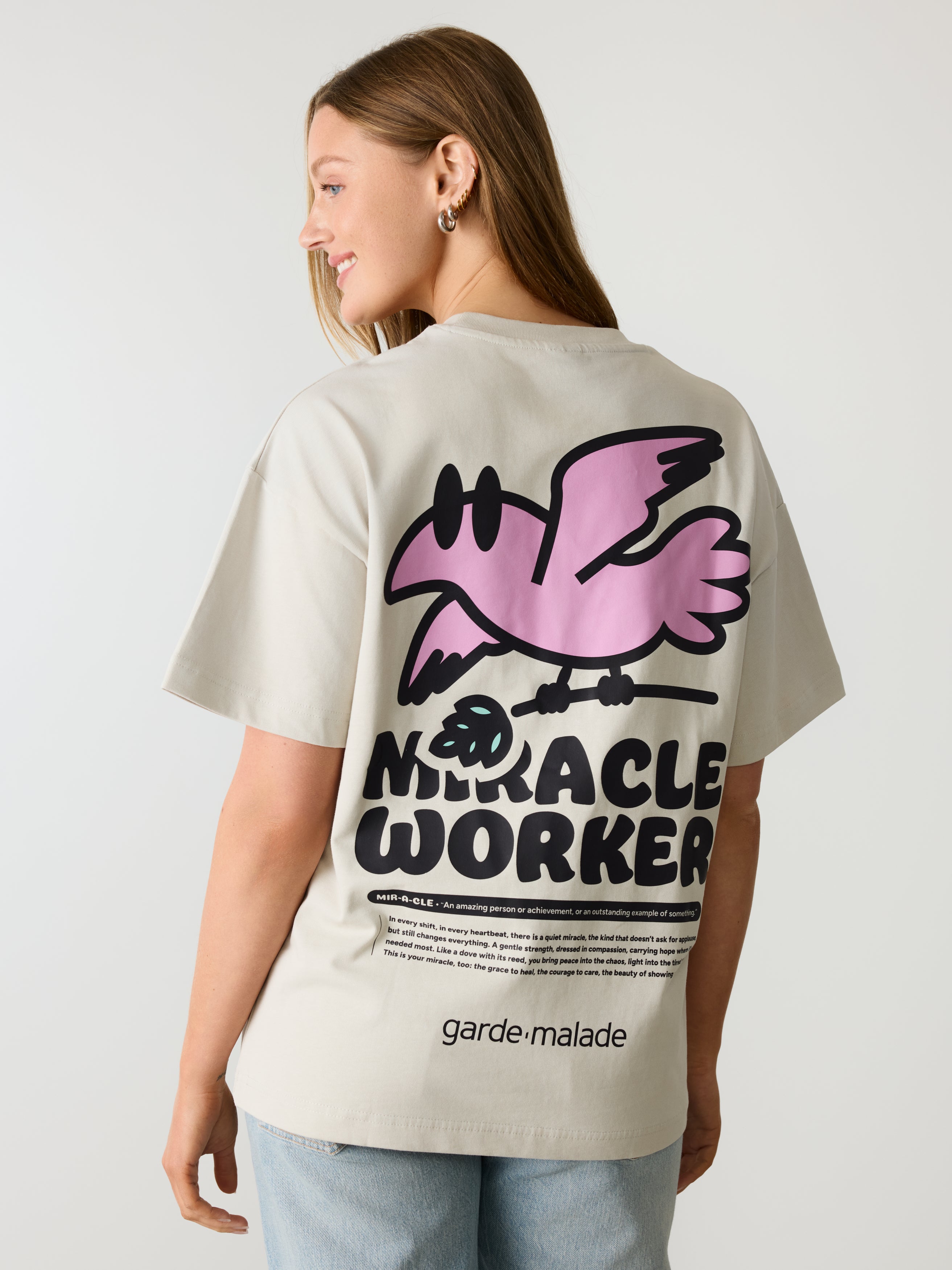 グッドイナフ　the Miracle Worker Tシャツ Oversized T-Shirt Unisexe - Miracle Worker – Garde-Malade