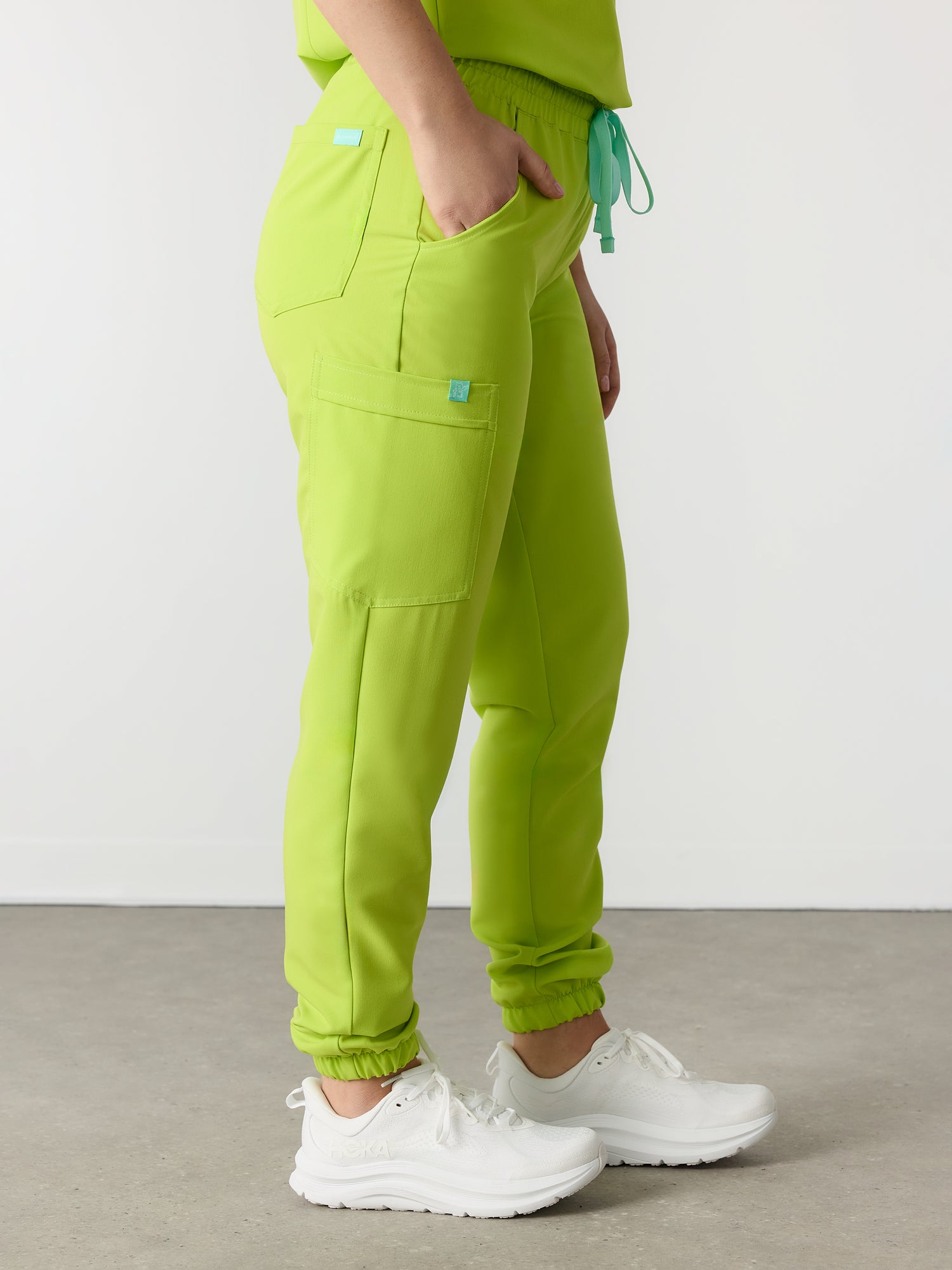 ROSIE RE-GARDE™ - LIME - Jogger Scrub Pants - SILVADUR™