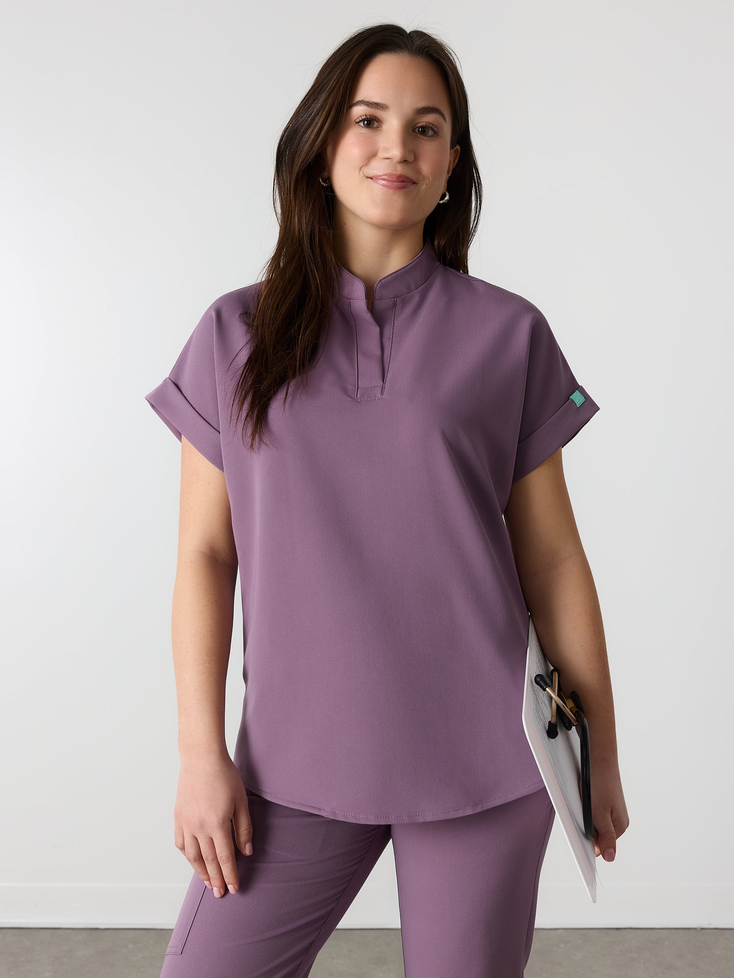 CHARLIE RE-GARDE™ - MAUVE POUDRÉ - Haut Col Mao - SILVADUR™